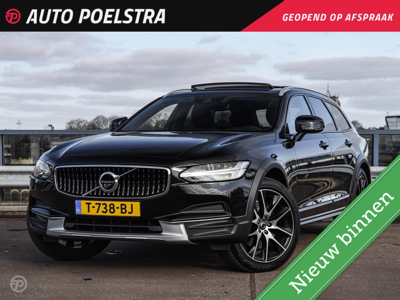 Volvo V90 Cross Country - 2.0 T6 Pro 310 PK AWD Panoramadak Harman Kardon Trekhaak Leder Rondomzicht Camera HUD 20" - AutoWereld.nl