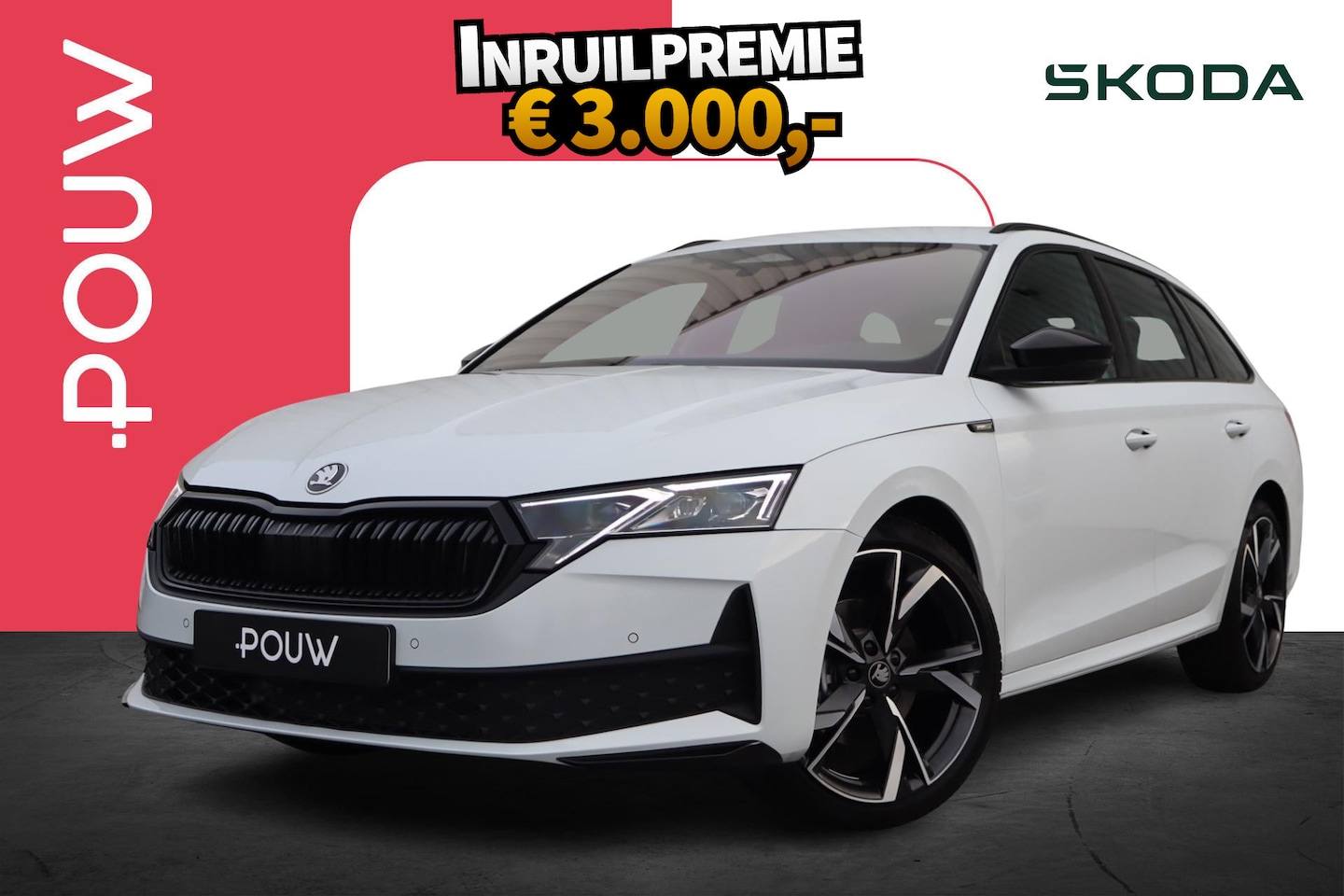 Skoda Octavia Combi - 1.5 TSI 150pk MHEV Sportline Tour | 19" Velgen | Trekhaak Wegklapbaar - AutoWereld.nl