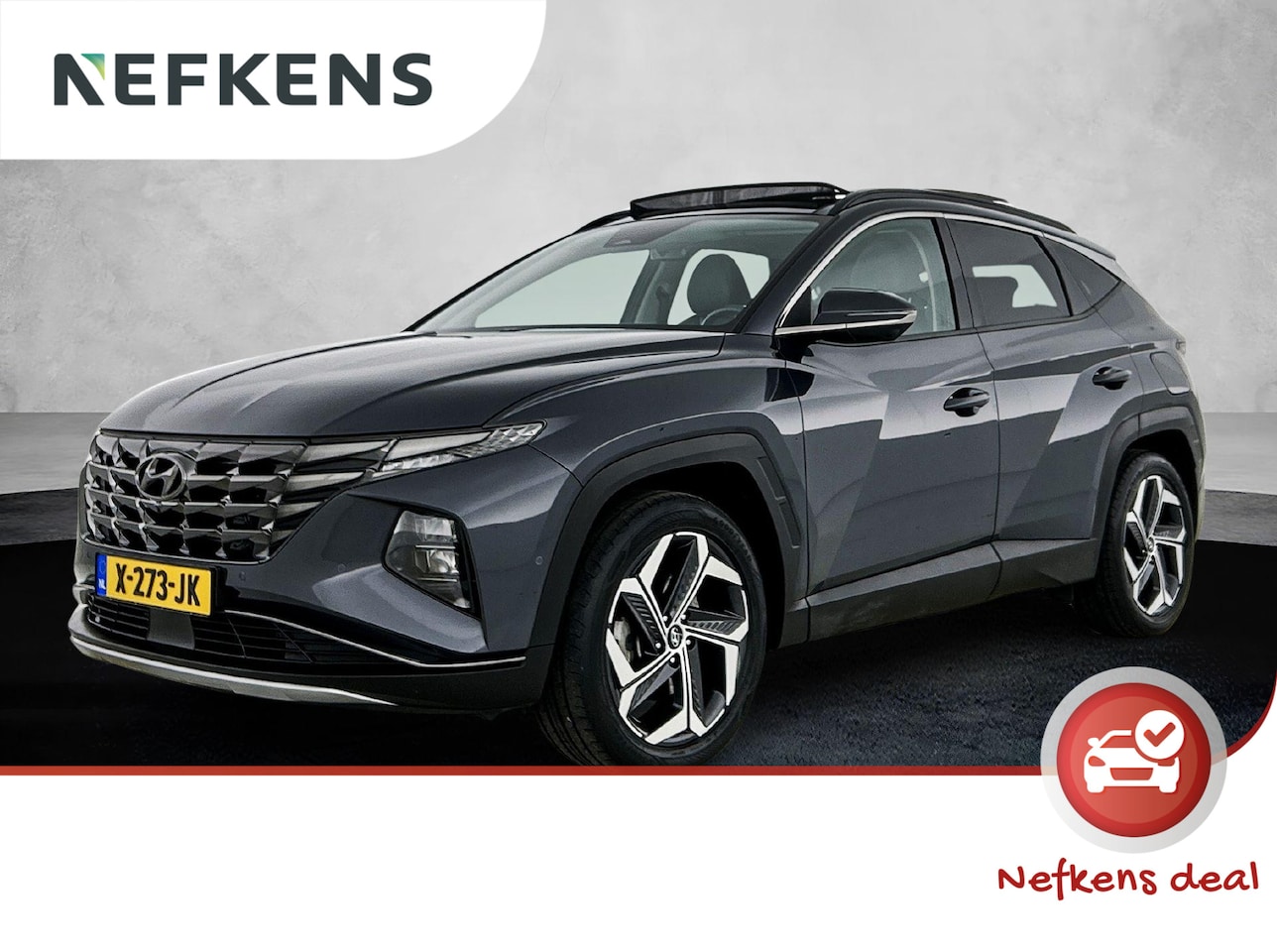 Hyundai Tucson - 1.6 PHEV Premium Sky 4WD | Trekhaak | Schuif-/Kanteldak | 19"LMV | Navigatie | Adaptieve C - AutoWereld.nl