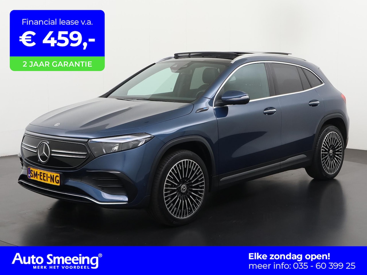 Mercedes-Benz EQA - 350 4MATIC AMG 67 kWh | SOH 98% | Panoramadak | Leder | Trekhaak | Zondag Open! - AutoWereld.nl