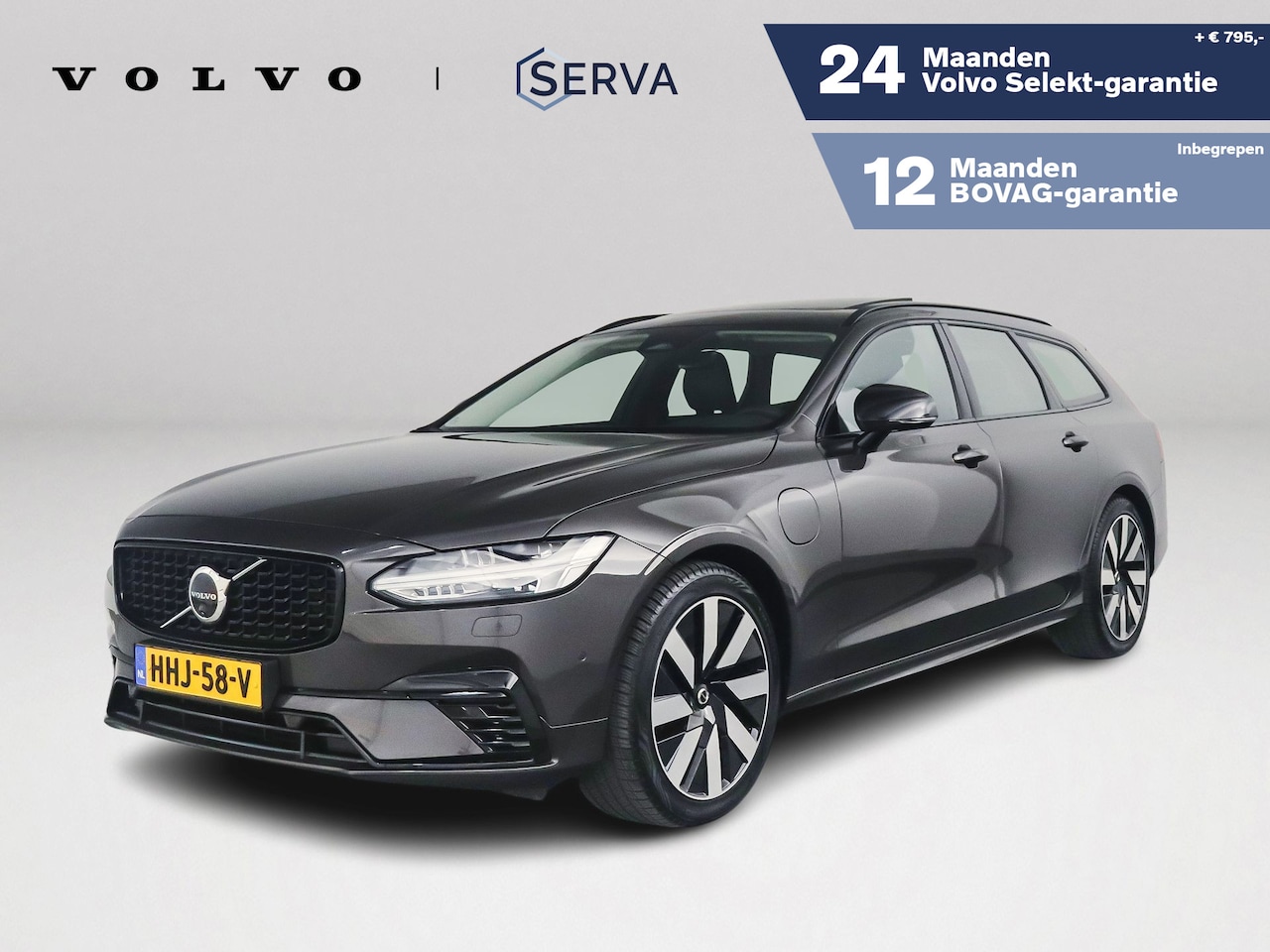 Volvo V90 - T8 Plug-in hybrid AWD Ultra Dark | Panoramadak | 360° camera | Harman Kardon | Stoel- en S - AutoWereld.nl