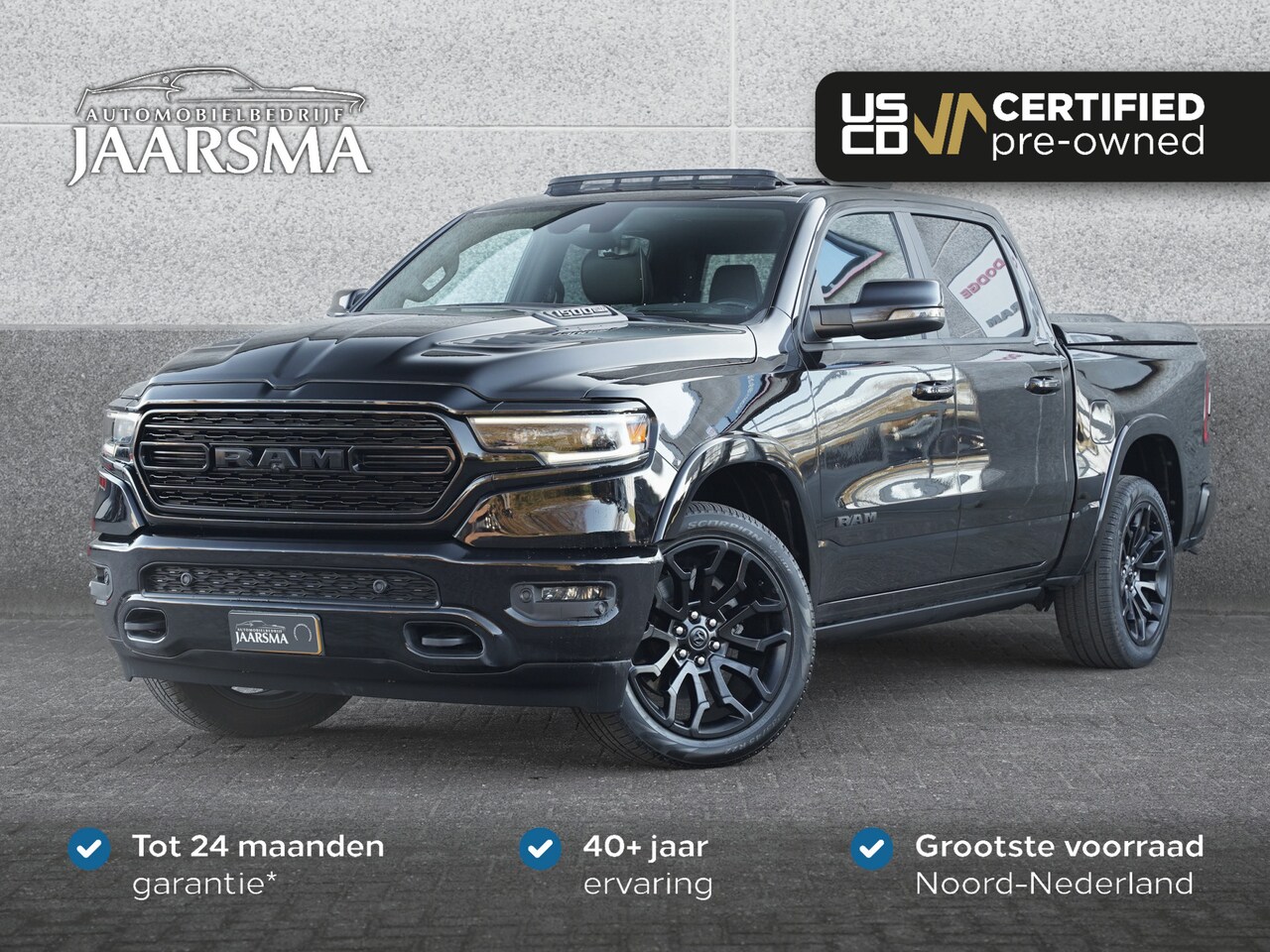 Dodge Ram 1500 - 5.7 V8 4x4 Crew Cab Limited |Adaptive Cruise Control |Luchtvering |Draadloze CarPlay / And - AutoWereld.nl