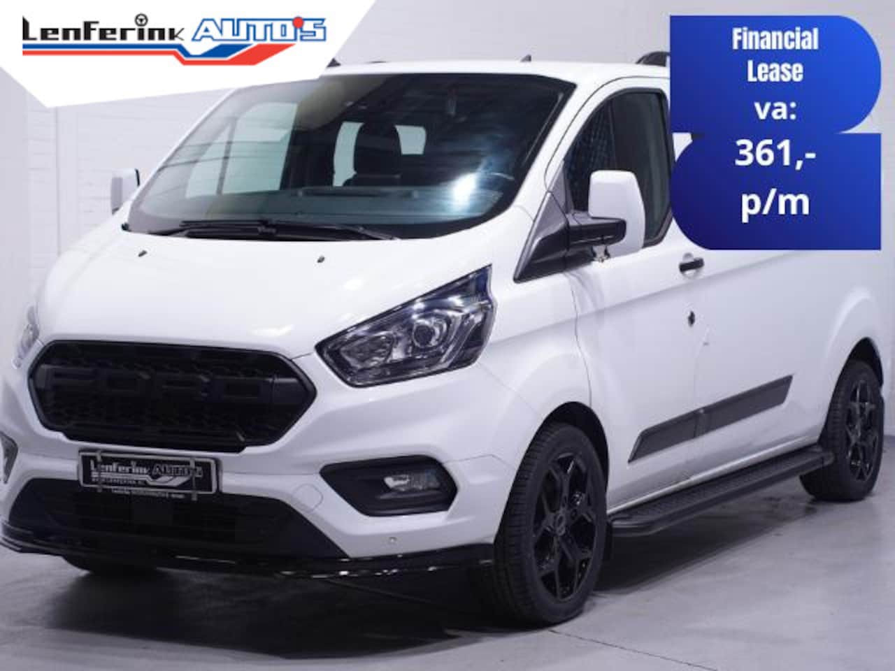 Ford Transit Custom - 2.0 TDCI 130 pk Dubbel Cabine Edition 6-Zits Navi, Camera, 18" LMV, Raptor Grille, Treepla - AutoWereld.nl
