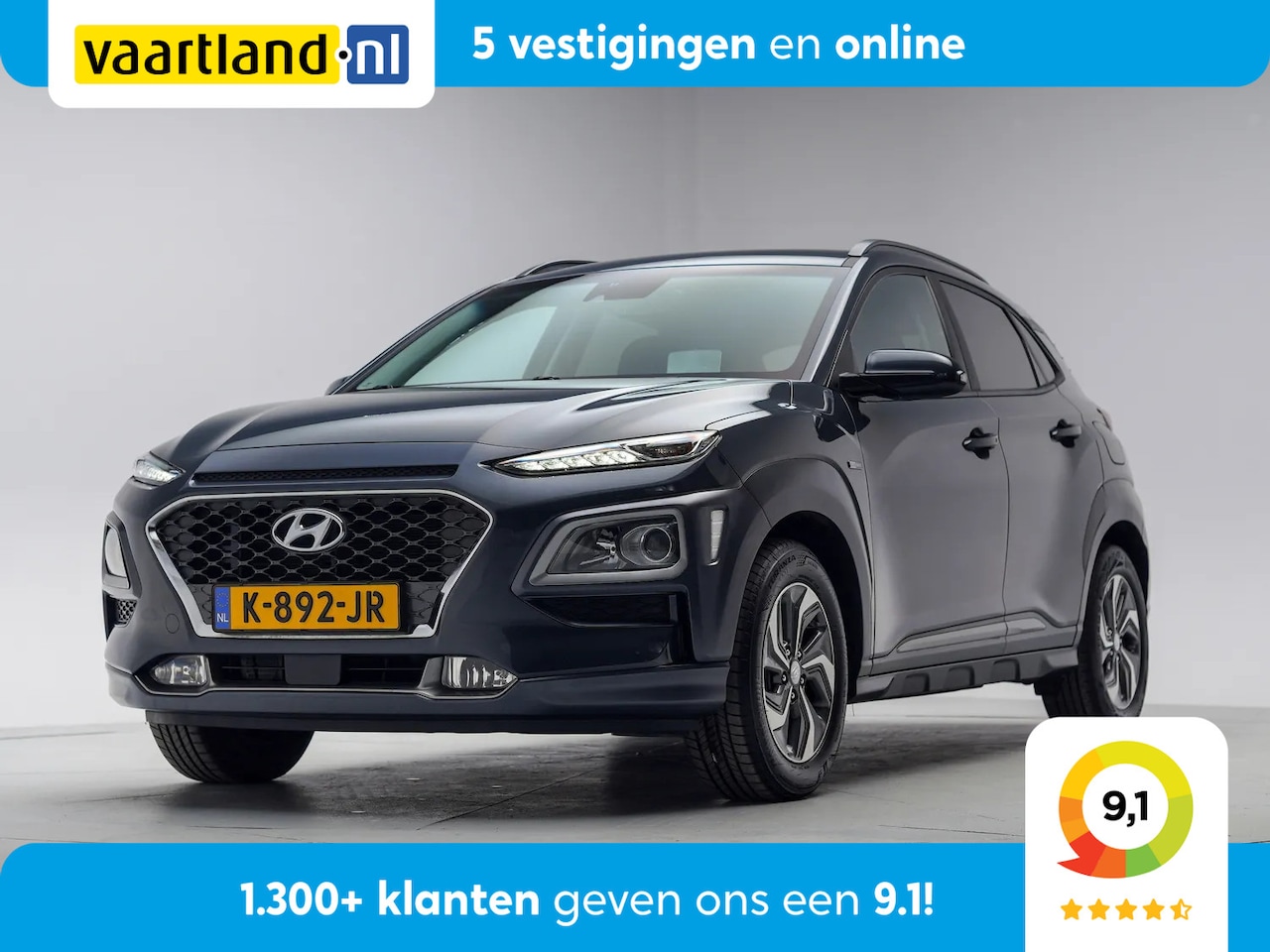 Hyundai Kona - 1.6 GDI HEV Fashion [ Head-up Navi Camera Krell-audio Clima ] - AutoWereld.nl