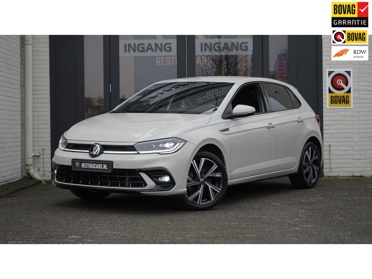 Volkswagen Polo - 1.0 TSI 3x R-Line 110PK AUTOMAAT-ACC-CAMERA-CARPLAY-DAB-GROOT NAVI-IQ LIGHT-KEYLESS-VIRTUE - AutoWereld.nl