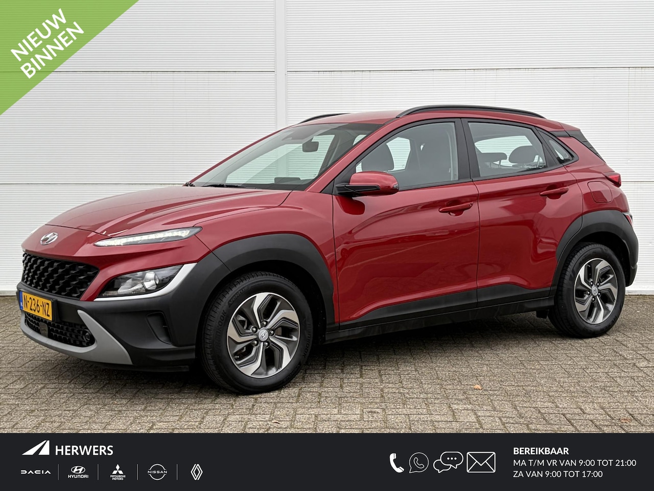 Hyundai Kona - 1.6 GDI HEV Comfort Smart / Apple Carplay/Android Auto / Navigatiesysteem full map / Airco - AutoWereld.nl