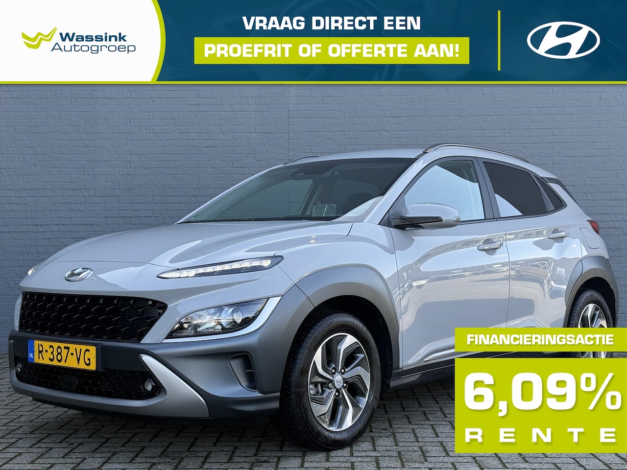Hyundai Kona - 1.6 GDI HEV 141pk DCT Fashion | All Season Banden | Trekhaak | Adaptive Cruise Control | N - AutoWereld.nl