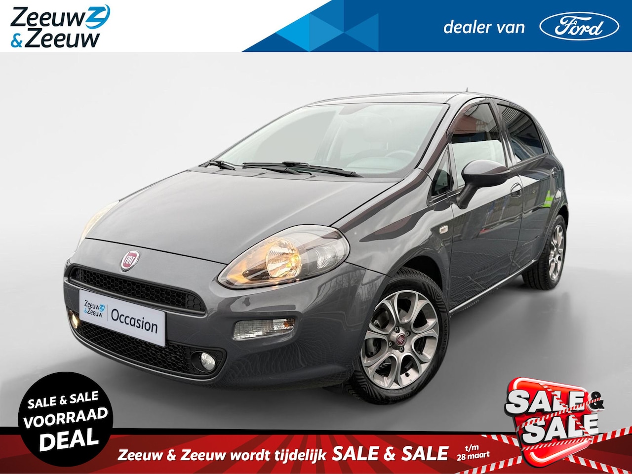 Fiat Punto Evo - 0.9 TwinAir Sempre CENTRALE DEURVERGRENDELING | PARKEERSENSOREN ACHTER | AIRCO | LAGE KM S - AutoWereld.nl