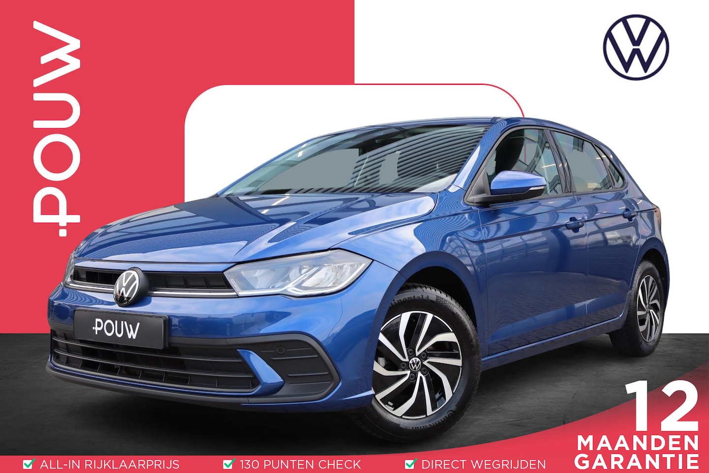 Volkswagen Polo - 1.0 TSI 95pk Life | Parkeersensoren | Apple Carplay/ Android Auto | 15 inch Lichtmetalen v - AutoWereld.nl