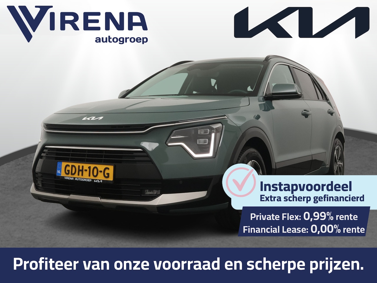 Kia Niro - 1.6 GDi Hybrid DynamicPlusLine - Navigatie - Adaptief Cruise Control - Apple/Android Carpl - AutoWereld.nl