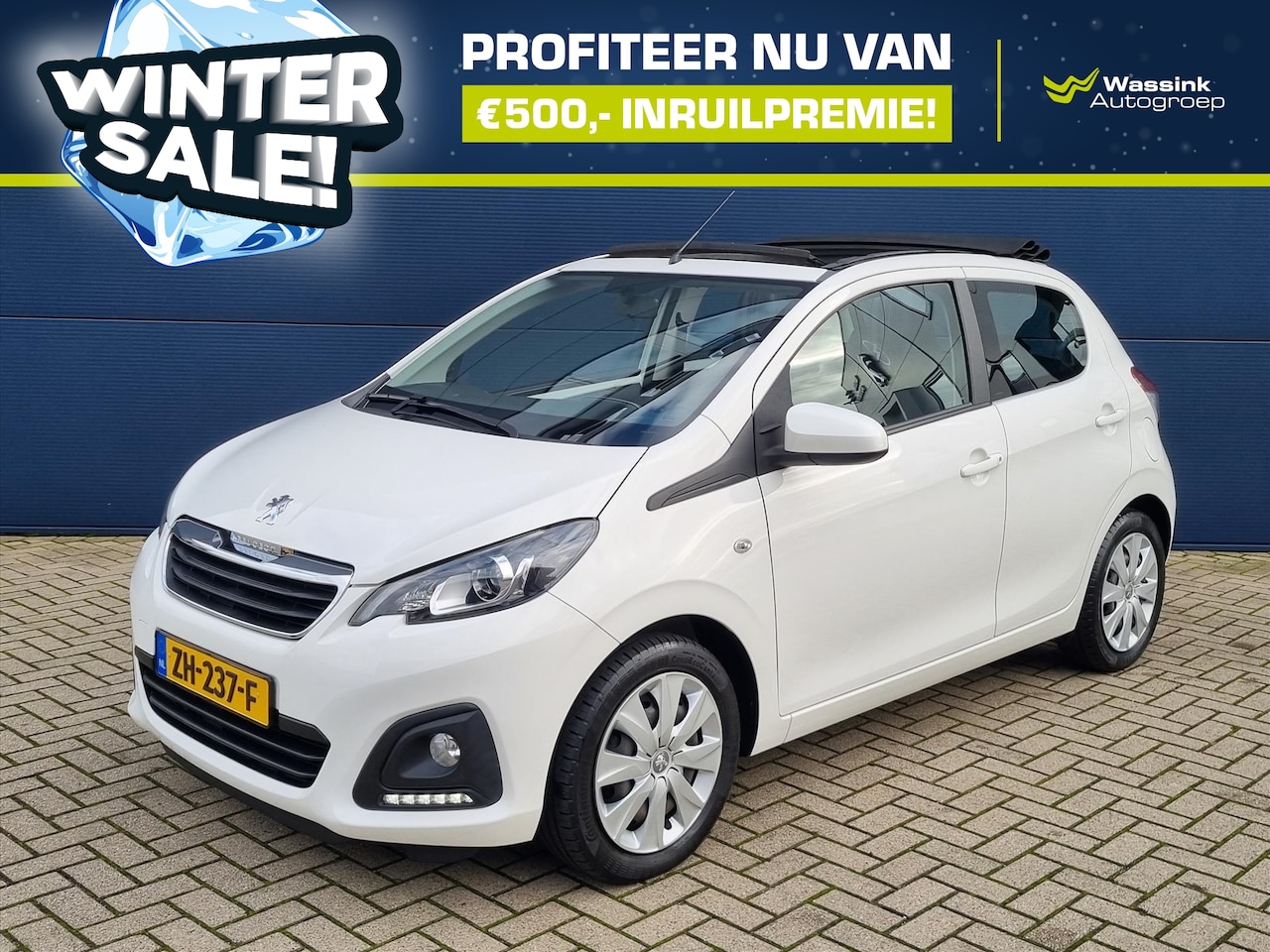 Peugeot 108 - 1.0 e-VTi 72pk TOP! Active | WINTERSALE | Airco | Bluetooth | Cabriodak | Stuurwielbedieni - AutoWereld.nl