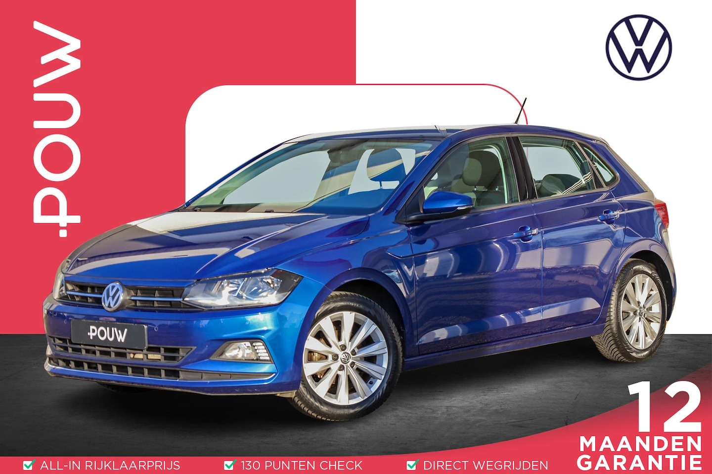 Volkswagen Polo - 1.0 TSI 95pk DSG Highline | Parkeersensoren | Adaptive Cruise | Navigatie - AutoWereld.nl