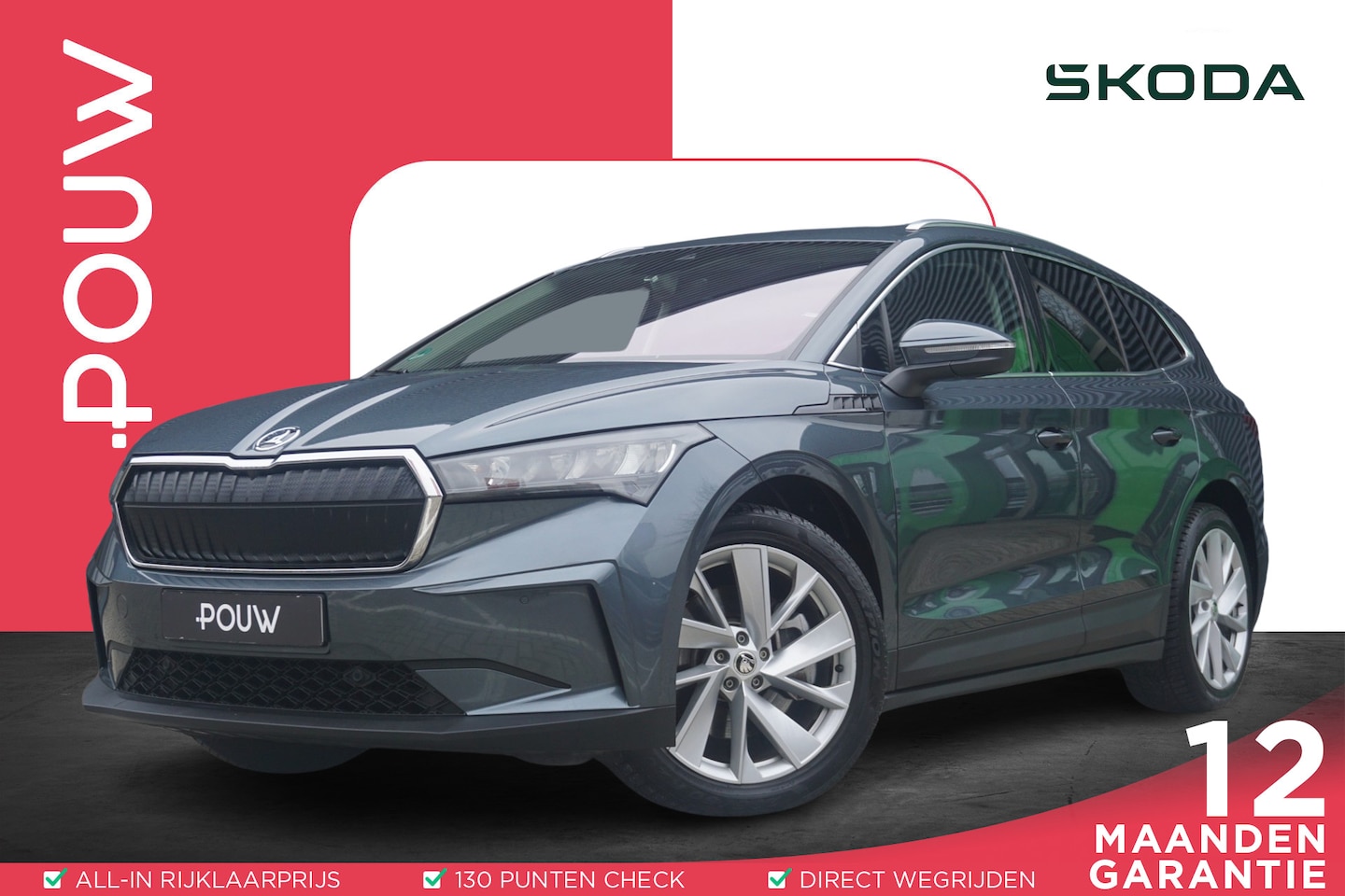 Skoda Enyaq iV - 80 204pk | SoH 91% | Adaptive Cruise | Stoel / Stuurverwarming | Apple CarPlay / Android A - AutoWereld.nl