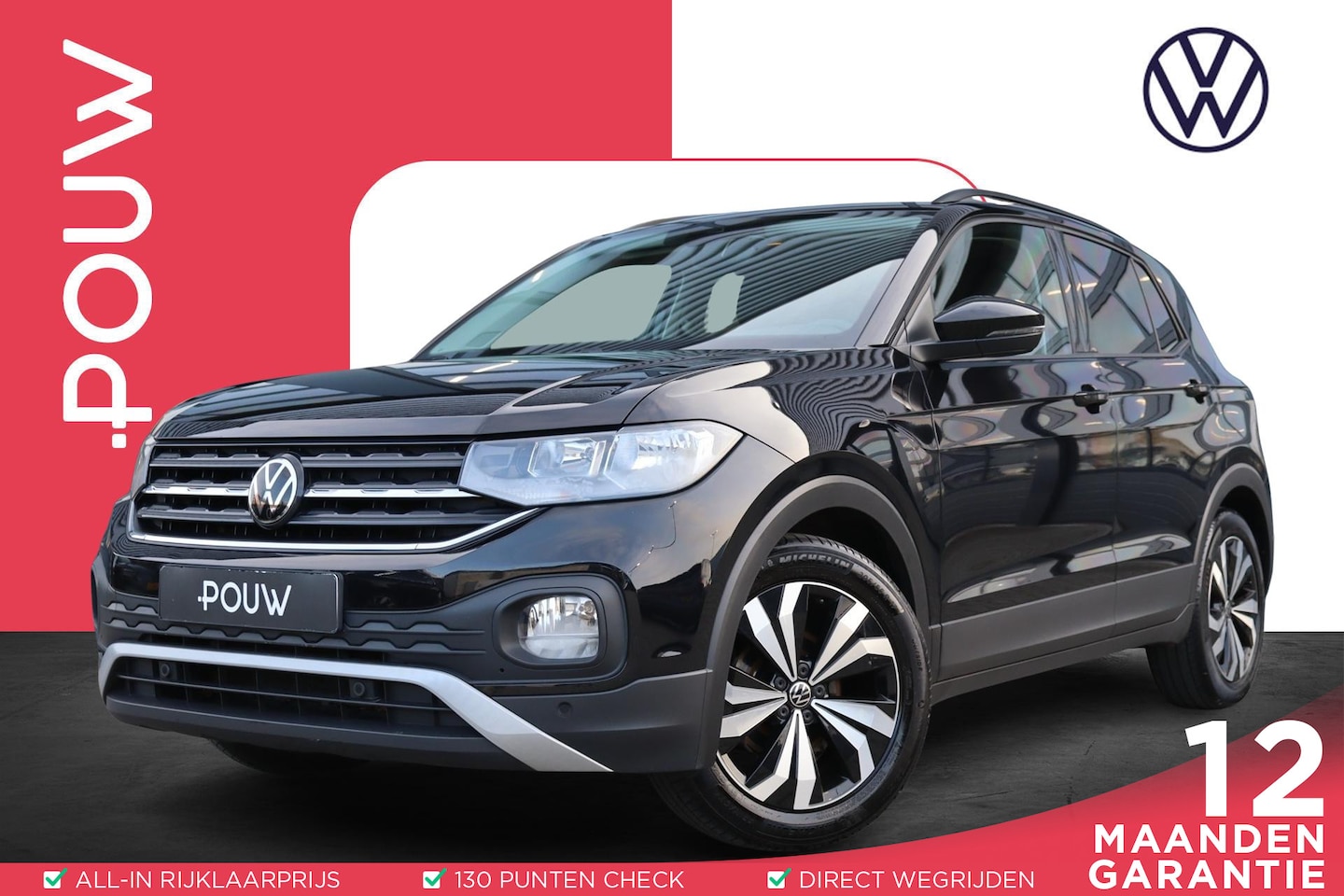 Volkswagen T-Cross - 1.0 TSI 110pk DSG Life | Black Design Pakket | Achteruitrijcamera | Navigatie | Climatroni - AutoWereld.nl