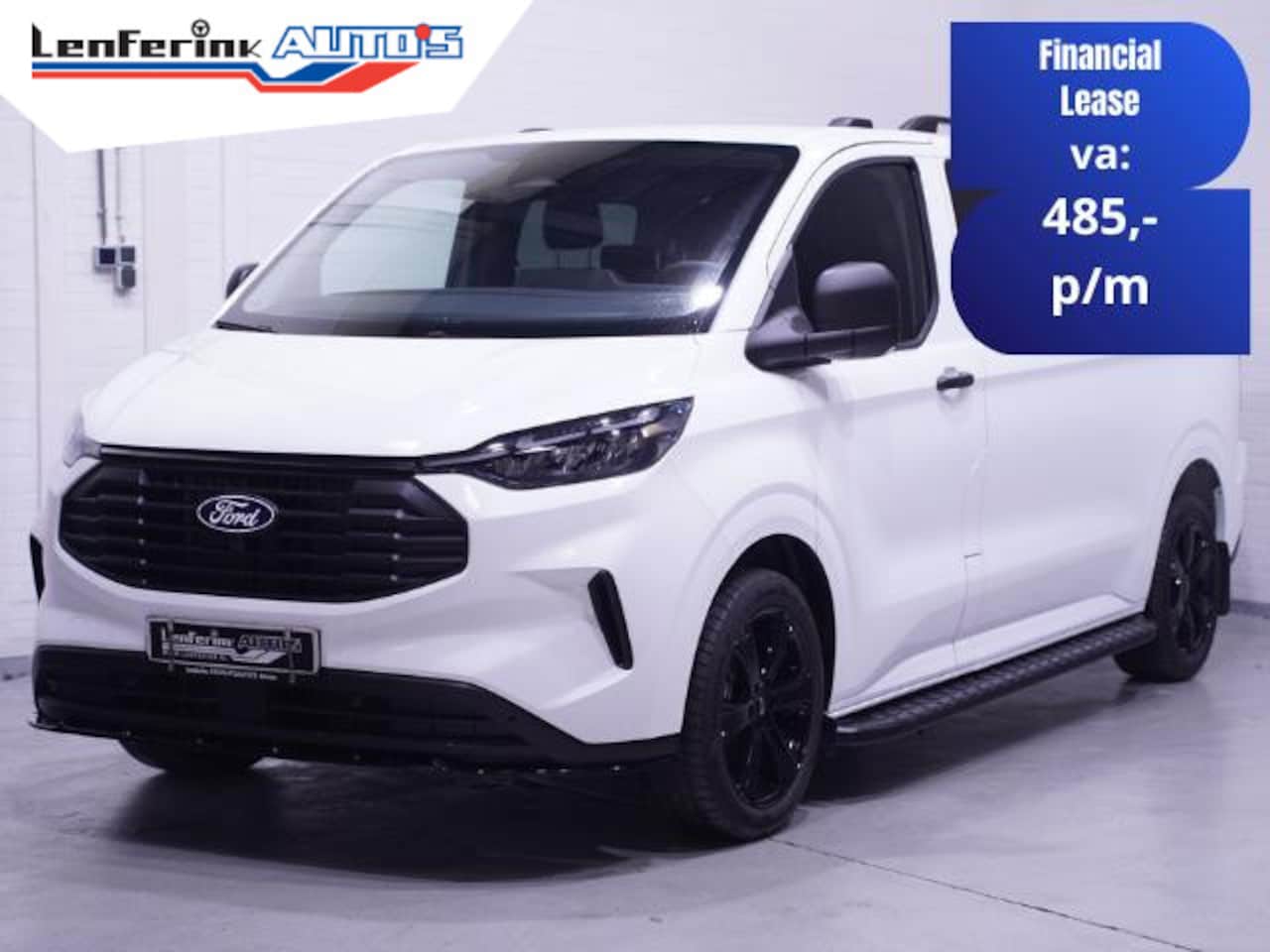 Ford Transit Custom - 2.0 TDCI 136 pk L2 DC Black&White 6-Zits, BPM vrij, Camera, Spoilerpack, 19" LMV, Apple Ca - AutoWereld.nl