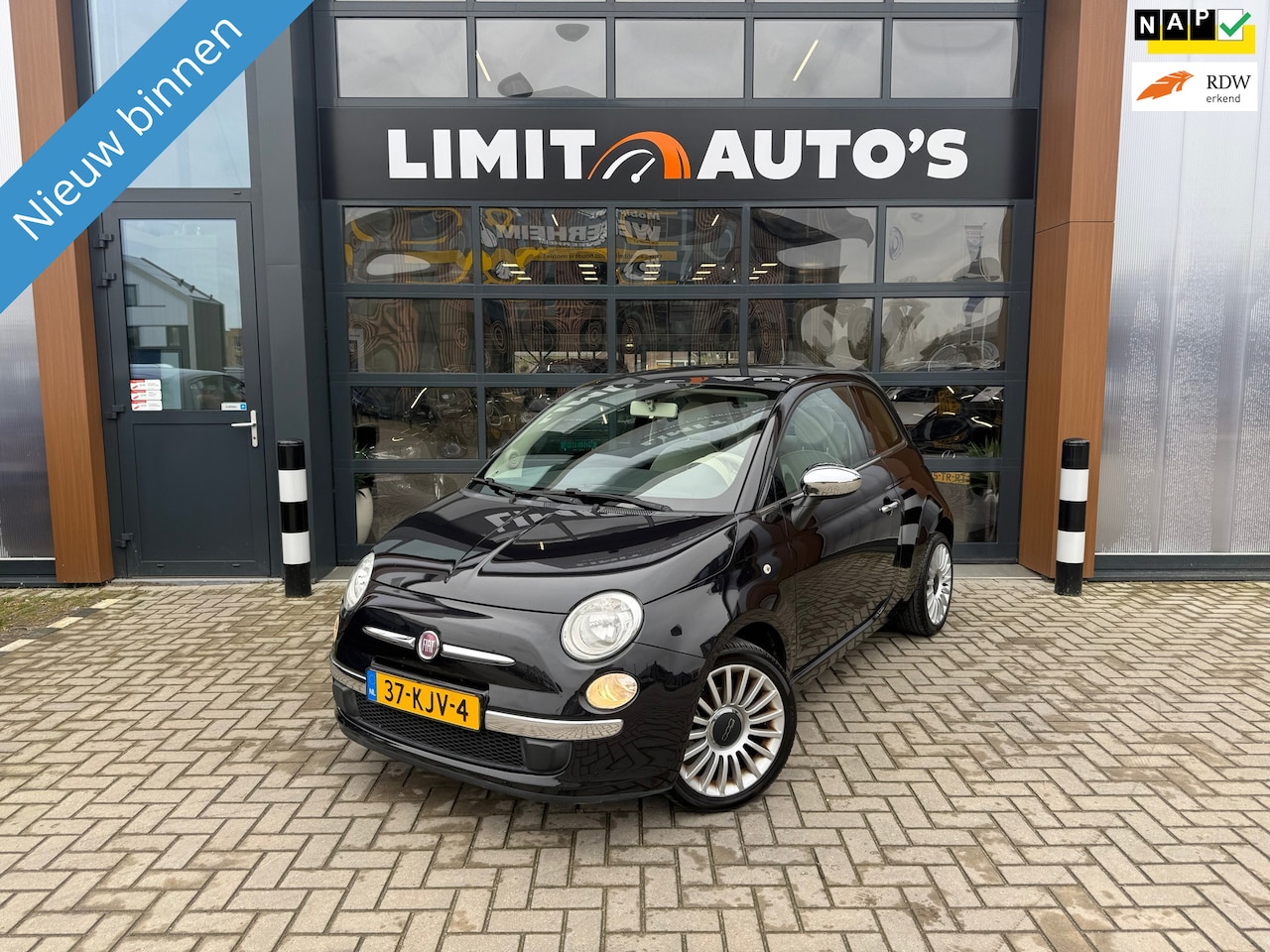 Fiat 500 - 1.2 Lounge Aut/Pano/Airco/El.ramen/Lmv/Nap/Apk - AutoWereld.nl