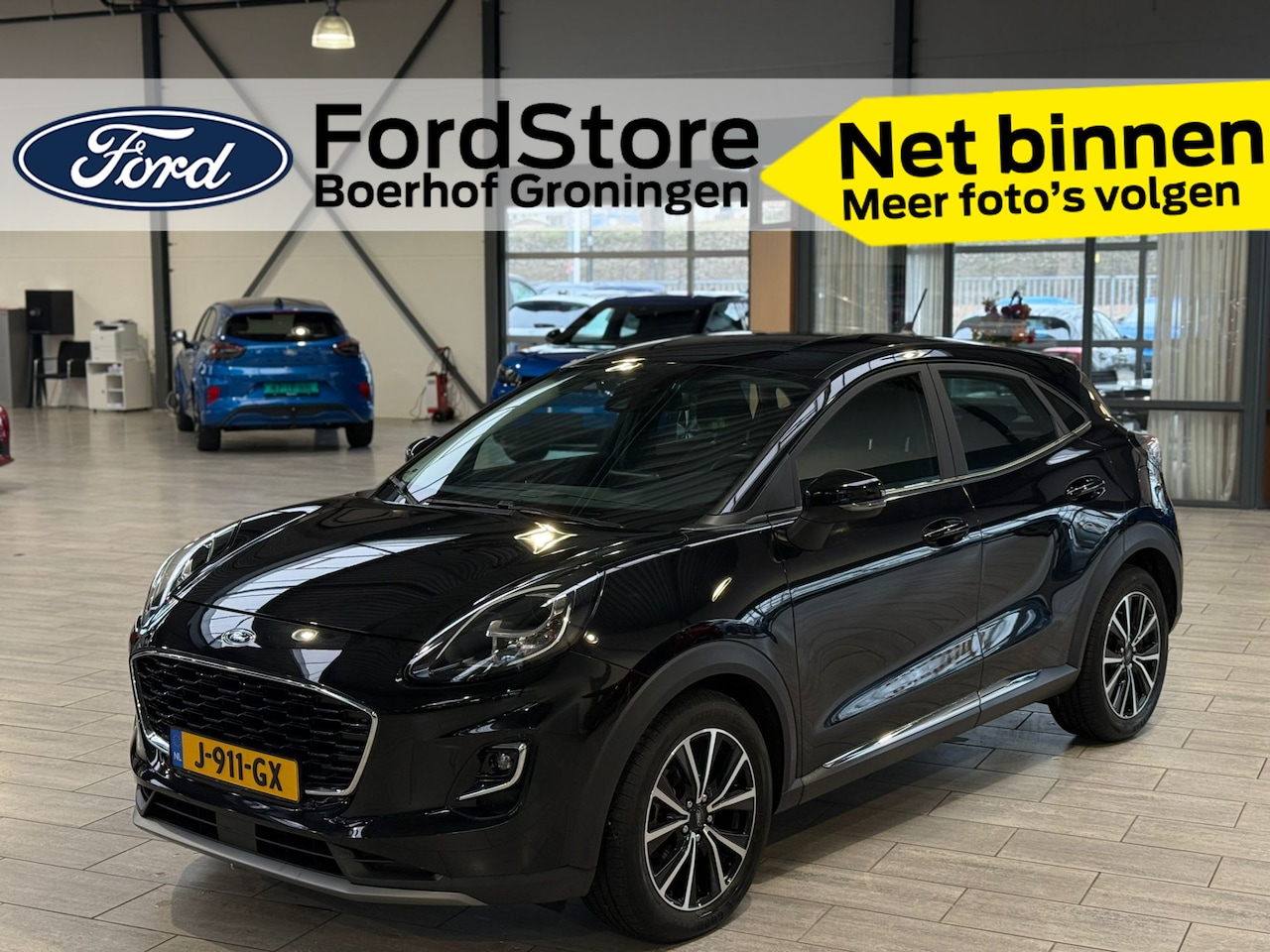 Ford Puma - EcoBoost Hybrid 125 pk Titanium | Trekhaak | Winter Pack | LED | Massagestoelen | 100% dea - AutoWereld.nl