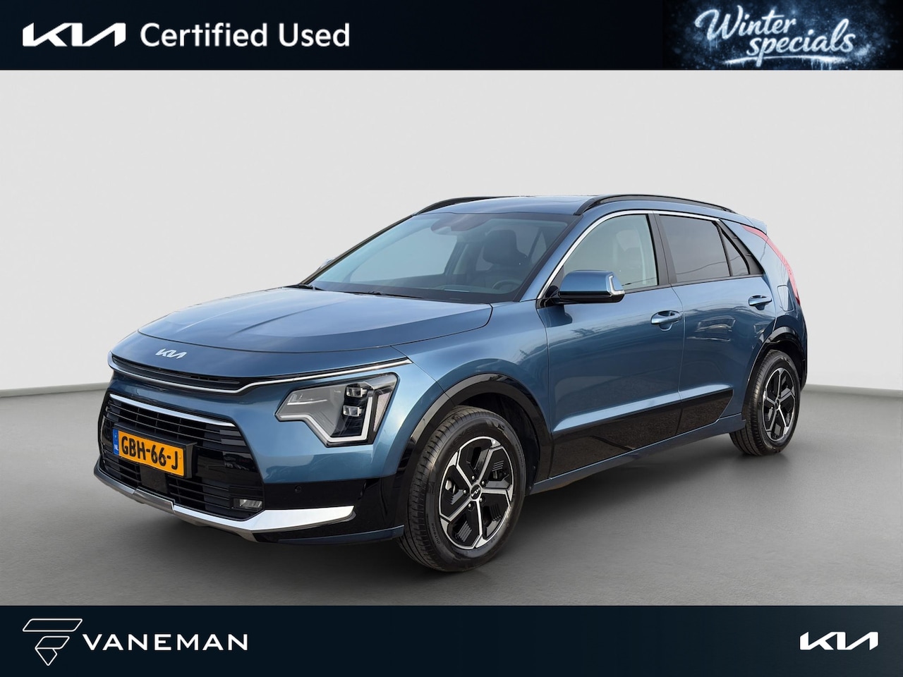 Kia Niro - 1.6 GDi Hybrid DynamicPlusLine HUD | Leder | Stoel- en Stuurverwarming | Adapt. Cruise | S - AutoWereld.nl