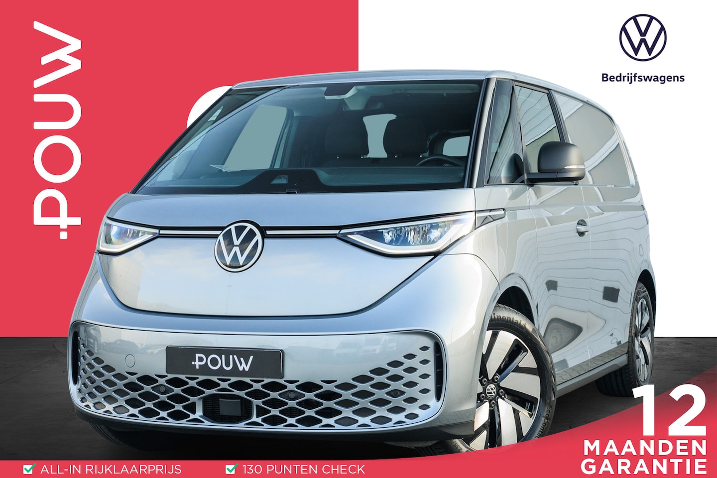 Volkswagen ID. Buzz Cargo - 204pk 77 kWh | Navigatie | App-Connect | Adaptive Cruise Control - AutoWereld.nl