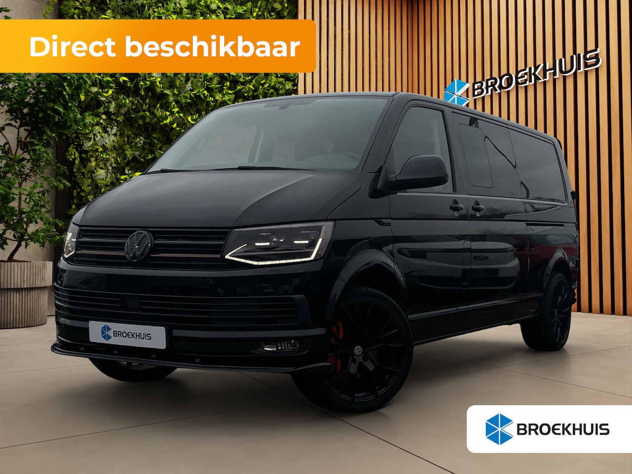 Volkswagen Transporter - 2.0 TDI 204PK L2H1 DC Business Highline Schuif-/kanteldak | 2x Schuifdeur met uitstelramen - AutoWereld.nl
