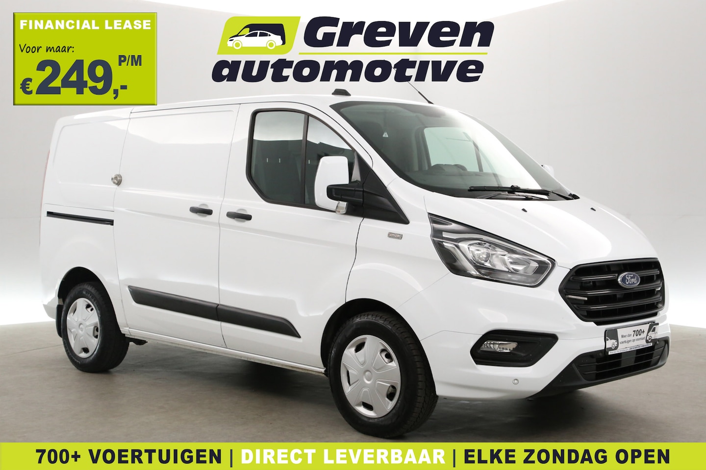 Ford Transit Custom - 2.0 Ecoblue L2H1 | Airco | Cruise | 3 Zits | Trekh. | Stoelverw. | Parkeersens. - AutoWereld.nl