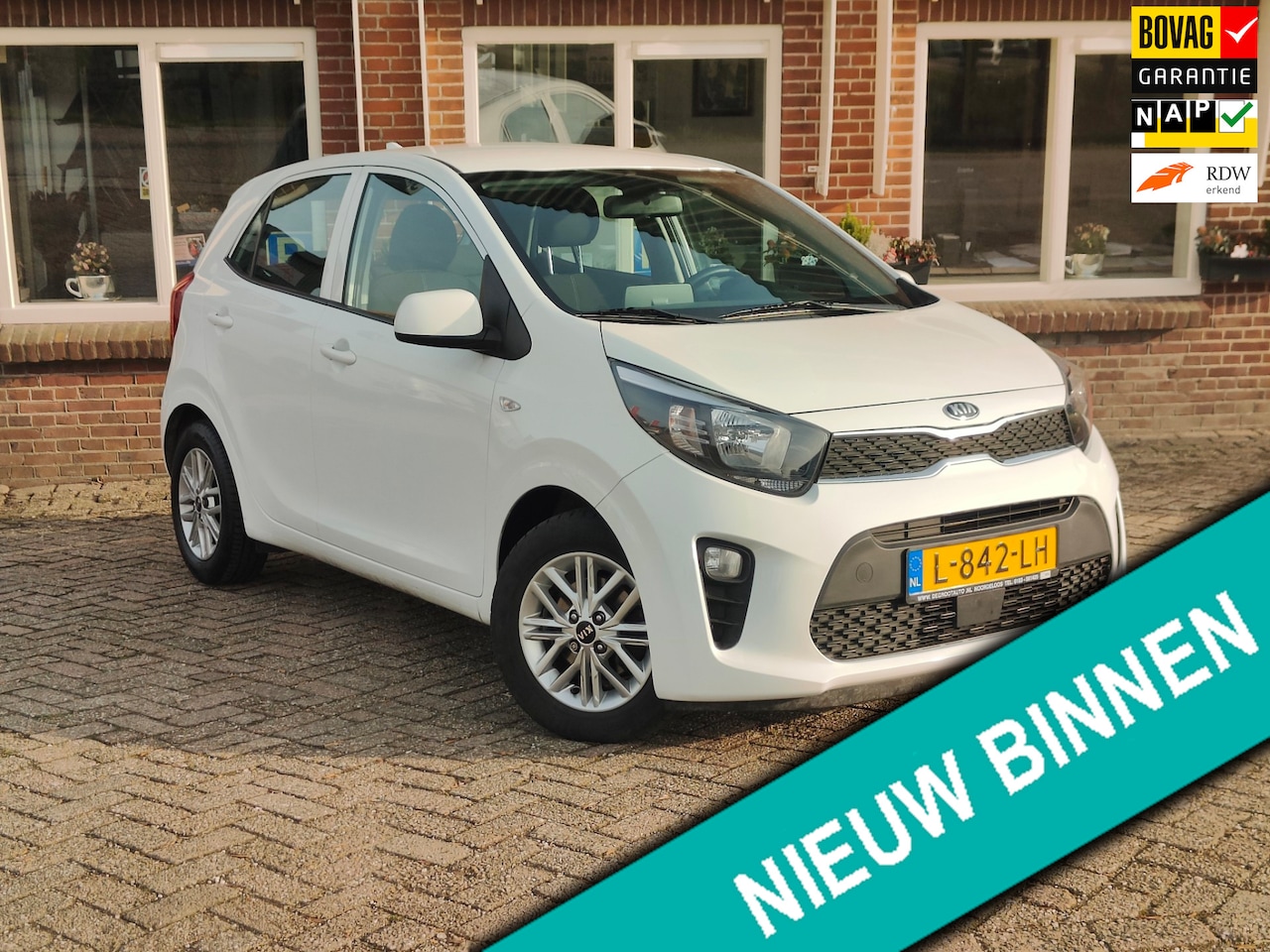 Kia Picanto - 1.0 DPi DynamicLine Cruise Airco Carplay Camera LMV - RIJKLAAR - AutoWereld.nl