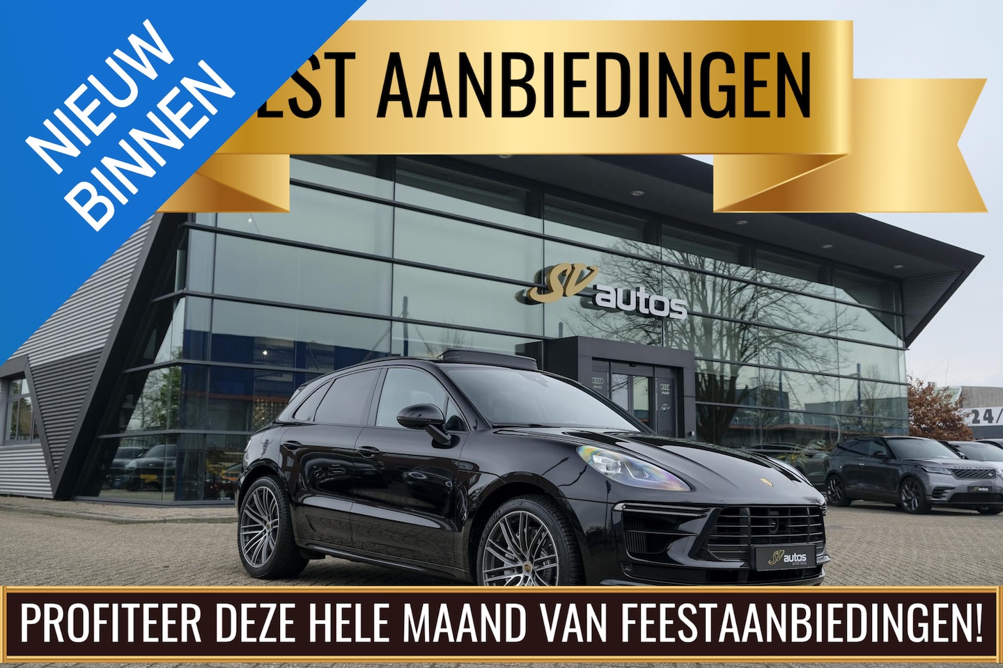 Porsche Macan - 2.9 Turbo 441pk Panoramadak Luchtvering Adaptive cruise PDLS plus 18-weg stoelen - AutoWereld.nl