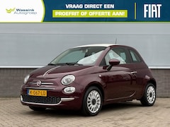 Fiat 500 - 1.0 70pk Hybrid Lounge I Wit Dak I Parkeersensoren I Navigatie I Cruise Control I