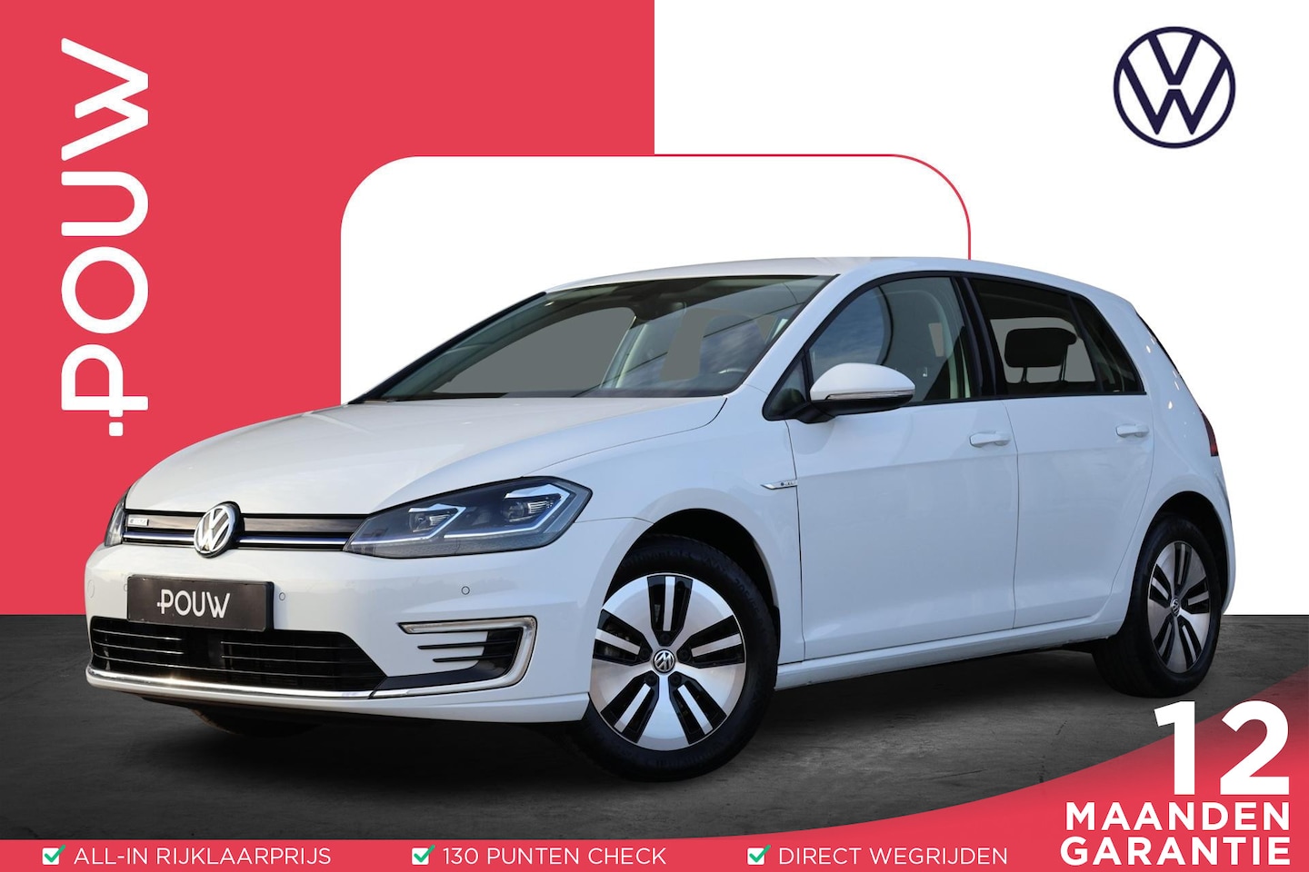 Volkswagen e-Golf - 136pk E-DITION | SoH 91% | Navigatie | PDC | Adaptive Cruise | Voorruitverwarming - AutoWereld.nl