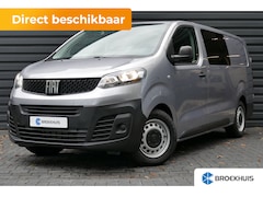 Fiat E-Scudo - L3H1 50kWh DUBBELE CABINE BLACK EDITION | Achterdeuren met ruiten | Airco | Metaalkleur