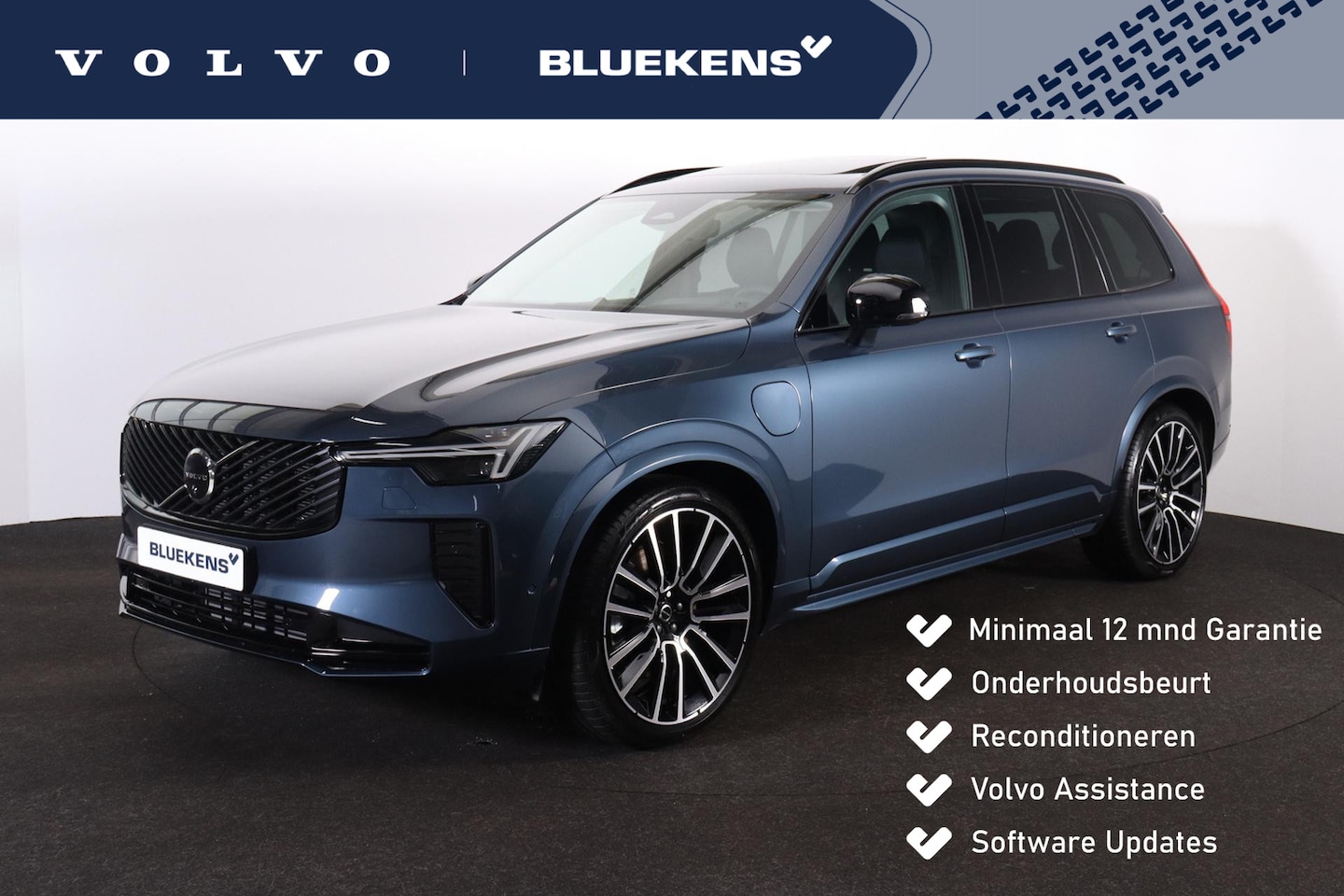 Volvo XC90 - T8 Recharge AWD Ultra Dark - Luchtvering - Panorama/schuifdak - IntelliSafe Assist & Surro - AutoWereld.nl
