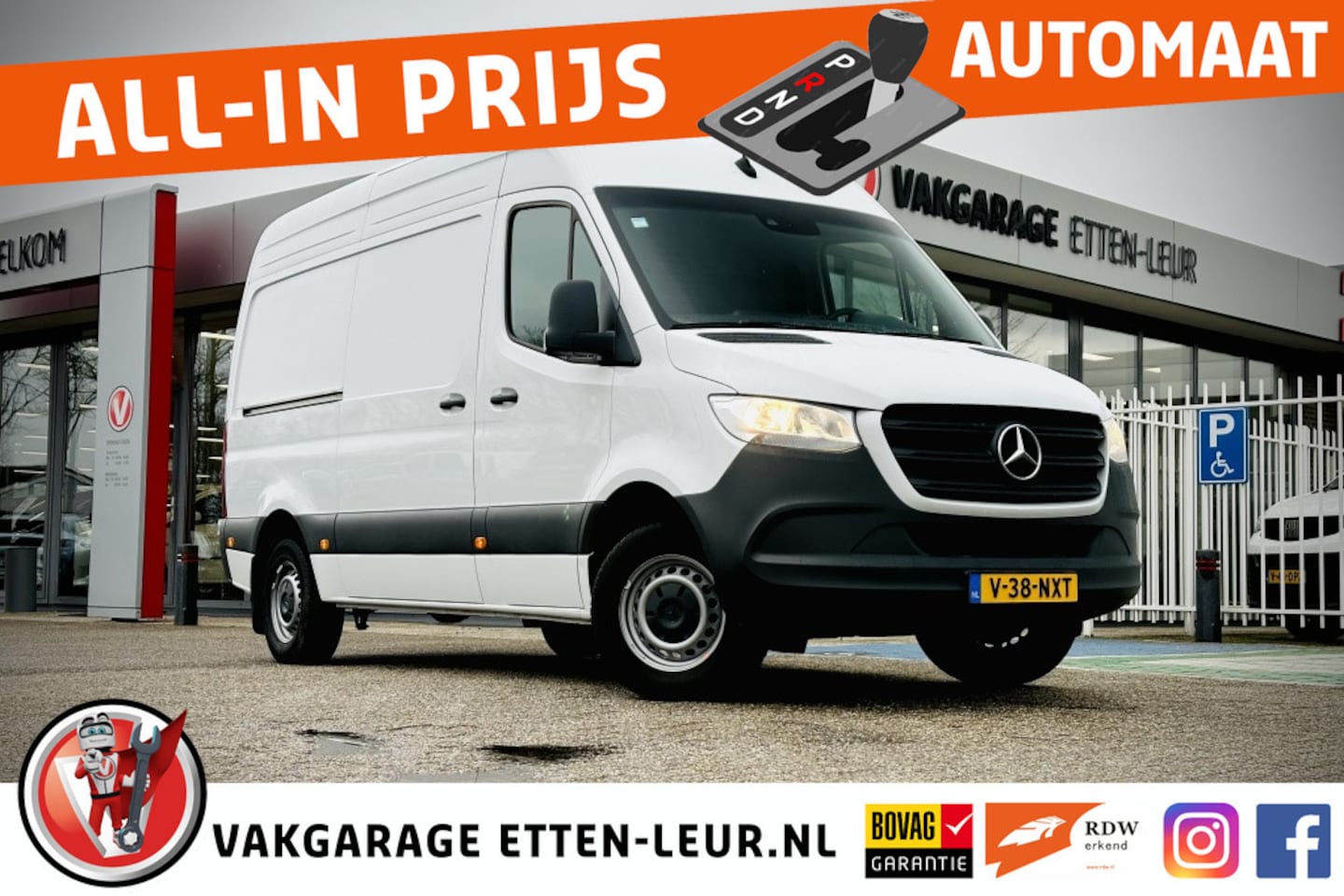 Mercedes-Benz Sprinter - 315 1.9 CDI L2H2 RWD BPM VRIJ | CAMERA | CARPLAY + ANDROID - AutoWereld.nl