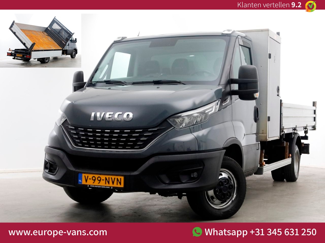 Iveco Daily - 35C18 3.0 180pk HiMatic Automaat 3-Zijdige Kipper Trekhaak 3500kg 10-2021 - AutoWereld.nl