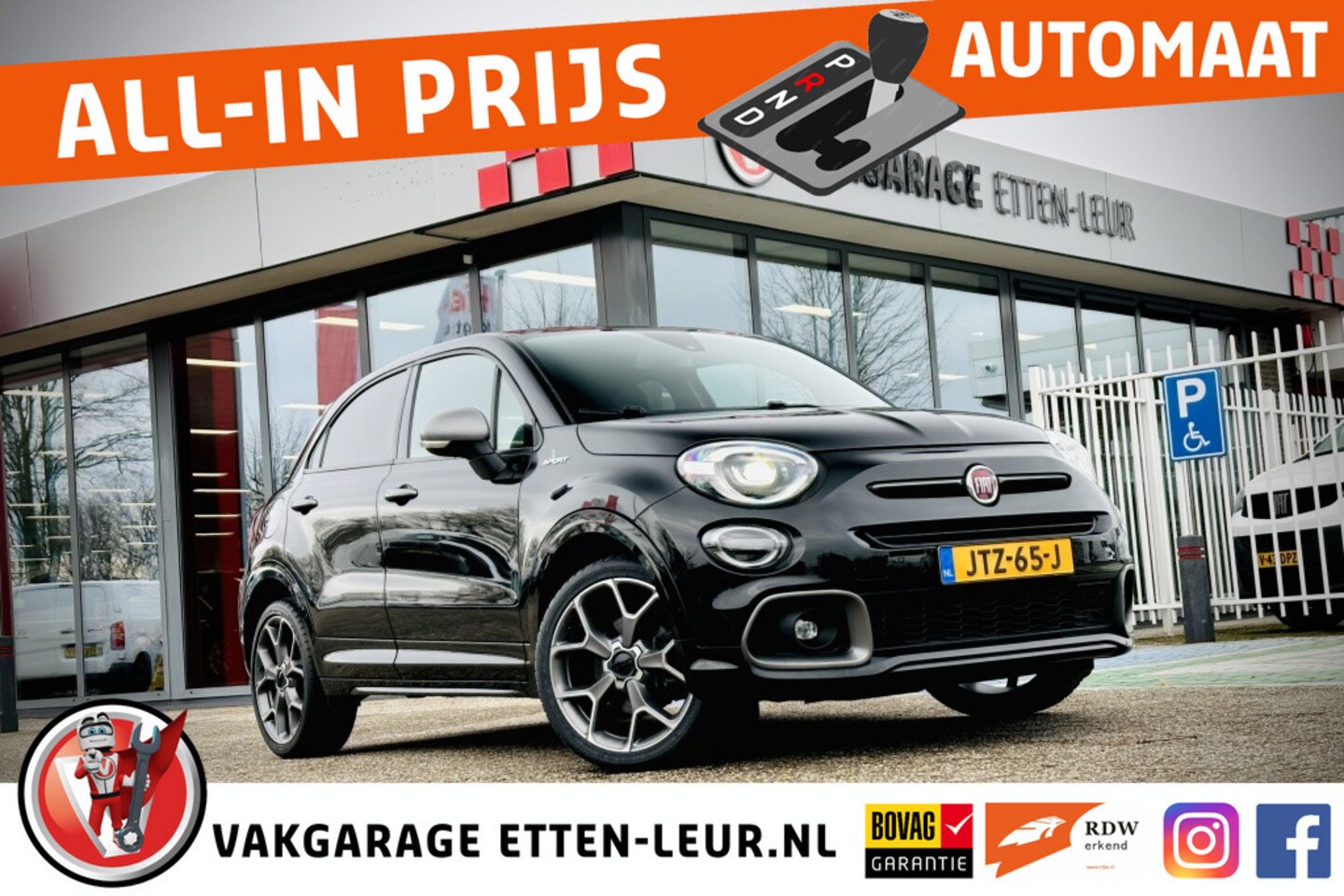 Fiat 500 X - 1.3 150PK Sport | CAMERA | CARPLAY + ANDROID | ADAPTIEVE CRUISE - AutoWereld.nl