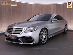Mercedes-Benz S-klasse - 63AMG 4Matic+ Lang Premium Plus |dealer onderhouden|1e lak|keramisch|chauffeurs pakket|mag