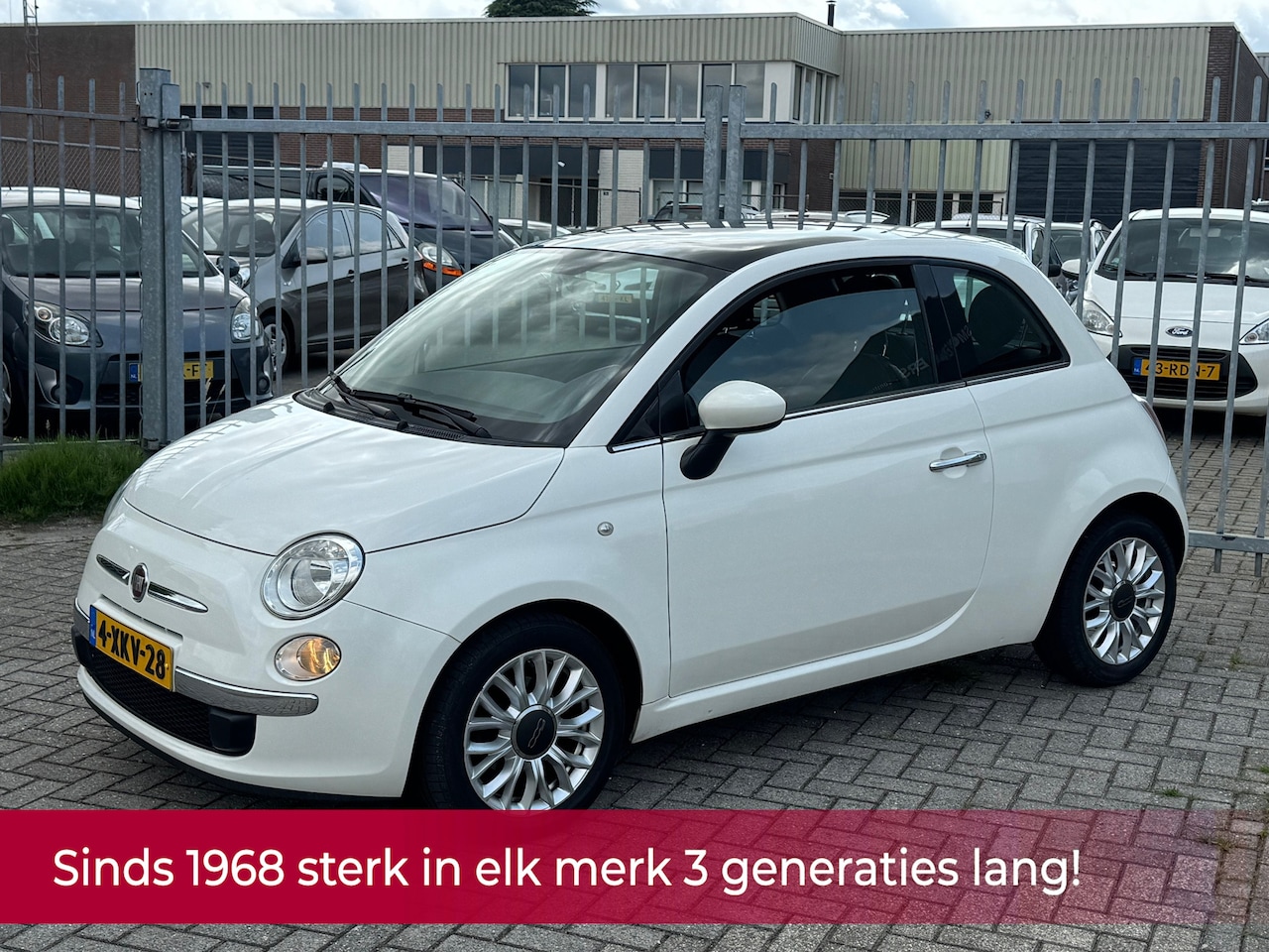 Fiat 500 - 0.9 TwinAir Turbo Lounge KMST NAP! Pano l Airco l MTF-stuur l bleu and me l LMV! TOPSTAAT - AutoWereld.nl