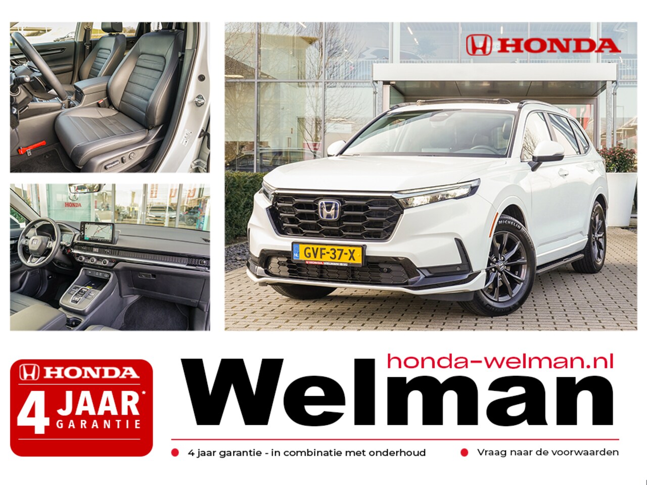 Honda CR-V - 2.0i e:HEV ELEGANCE - AERO PACK - TREEPLANKEN - INSTAPLIJSTEN - AutoWereld.nl