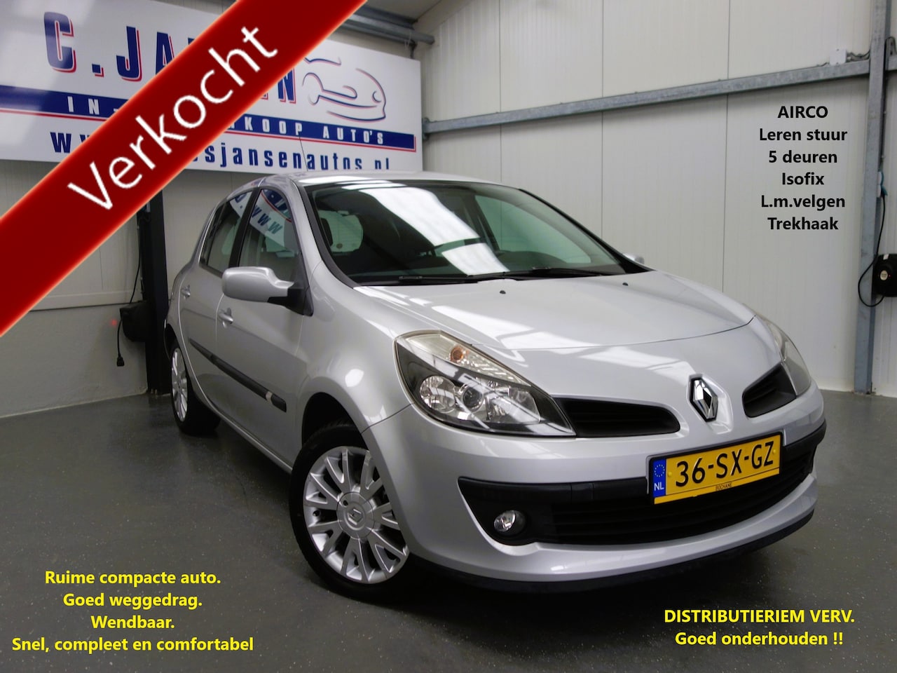 Renault Clio - 1.4-16V Dynamique Luxe Nette auto! | Airco | Isofix-bevestigingspunten voor kinderzitjes | - AutoWereld.nl