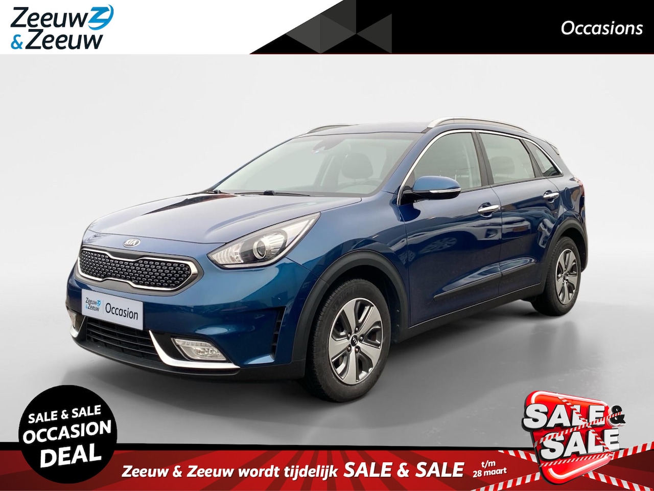 Kia Niro - 1.6 GDi Hybrid DynamicLine Climate control | Navigatie | Parkeercamera | Bekleding Leder/s - AutoWereld.nl