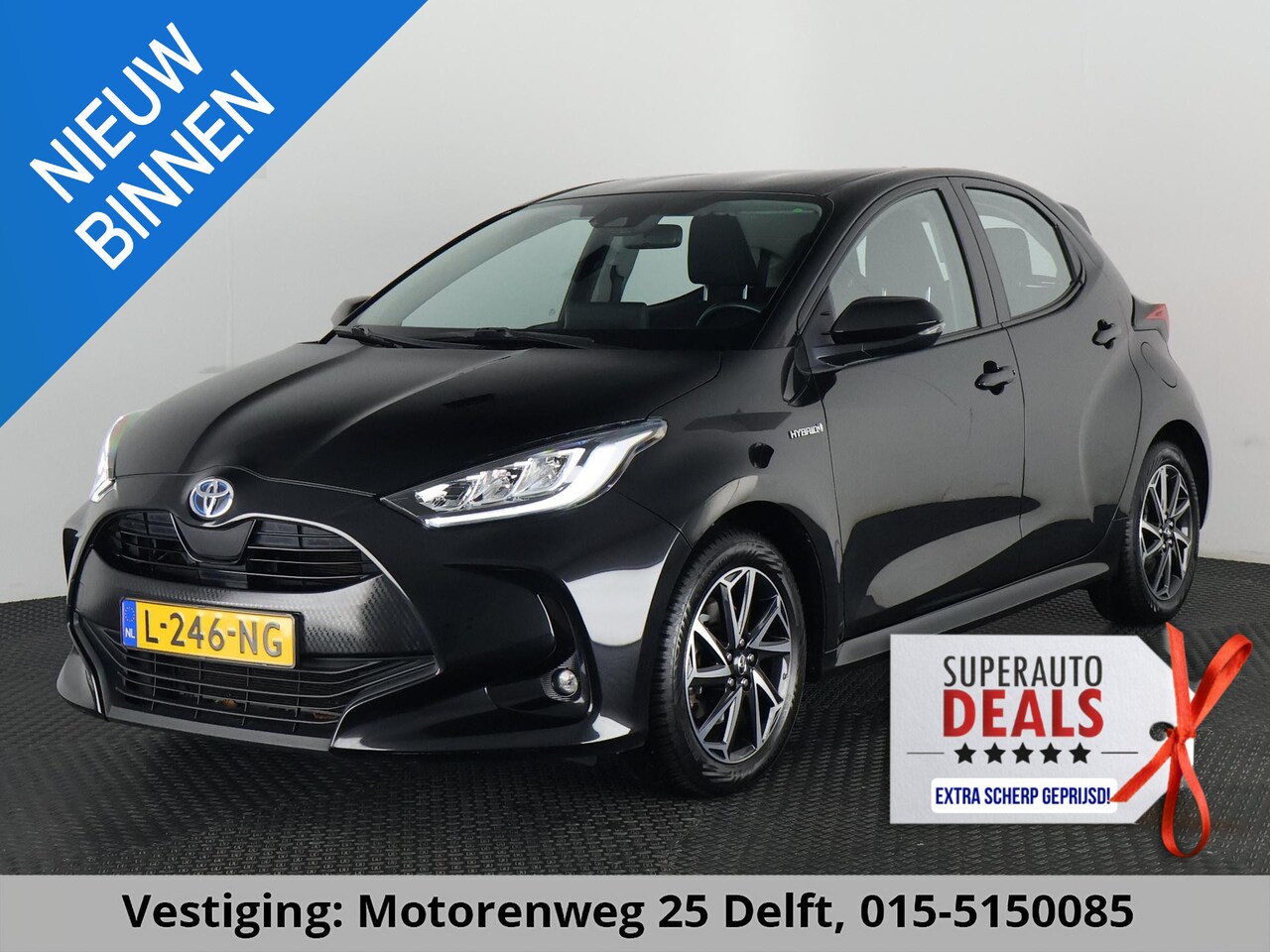Toyota Yaris - 1.5 HYBRID AUTOMAAT BUSINESS PLUS GARANTIE 8-2031 CAMERA . APPLE CARPLAY & ANDROID AUTO . - AutoWereld.nl