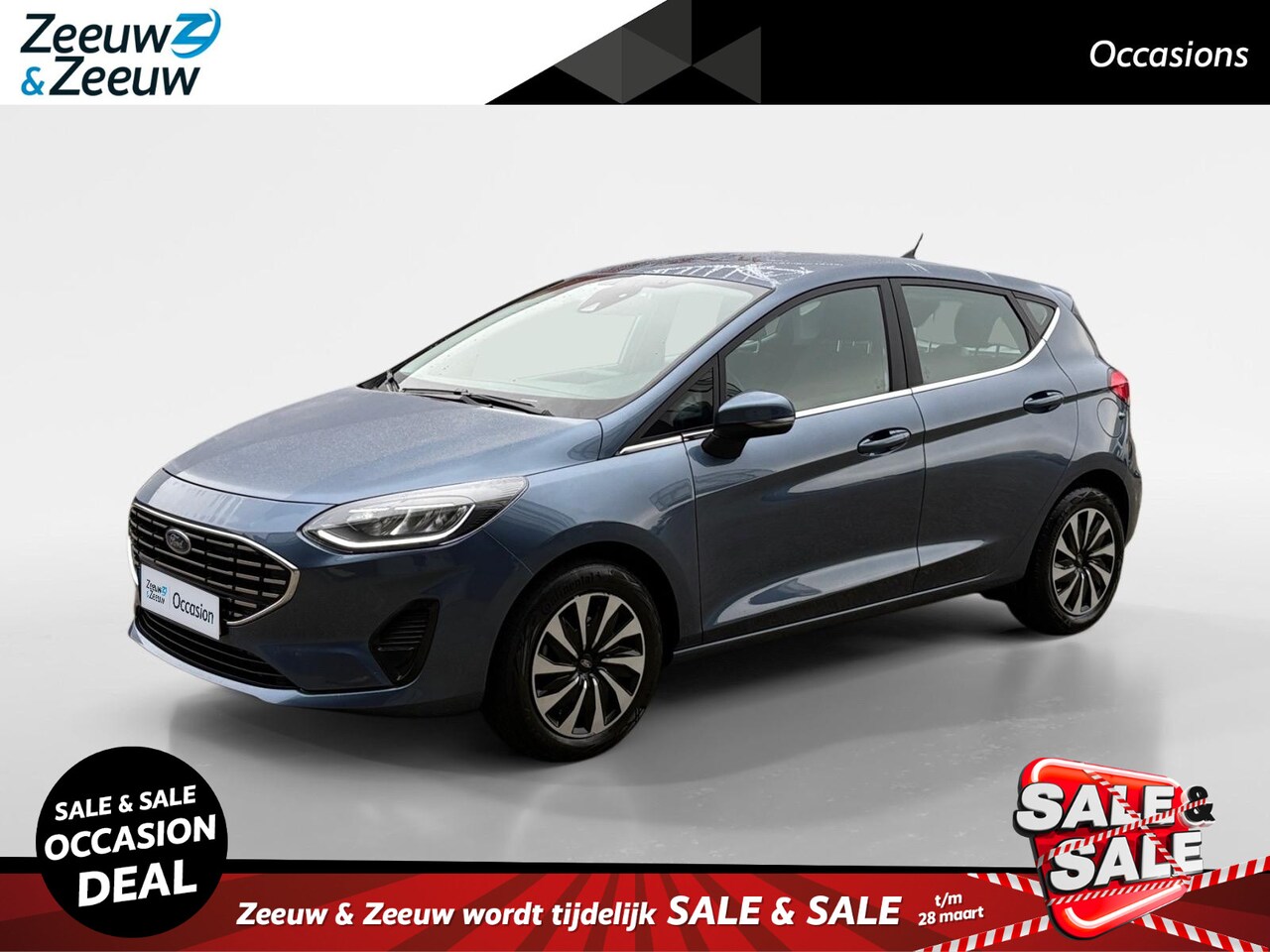 Ford Fiesta - 1.0 EcoBoost Hybrid Titanium | Navigatie | Climate Control | Cruise Control | Apple Carpla - AutoWereld.nl