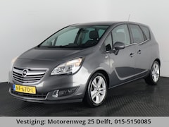 Opel Meriva - 1.4 COSMO TURBO AUTOMAAT . STOEL & STUUR VERWARMING . FULL MAP NAV . PARKEERSENSOREN ACHTE