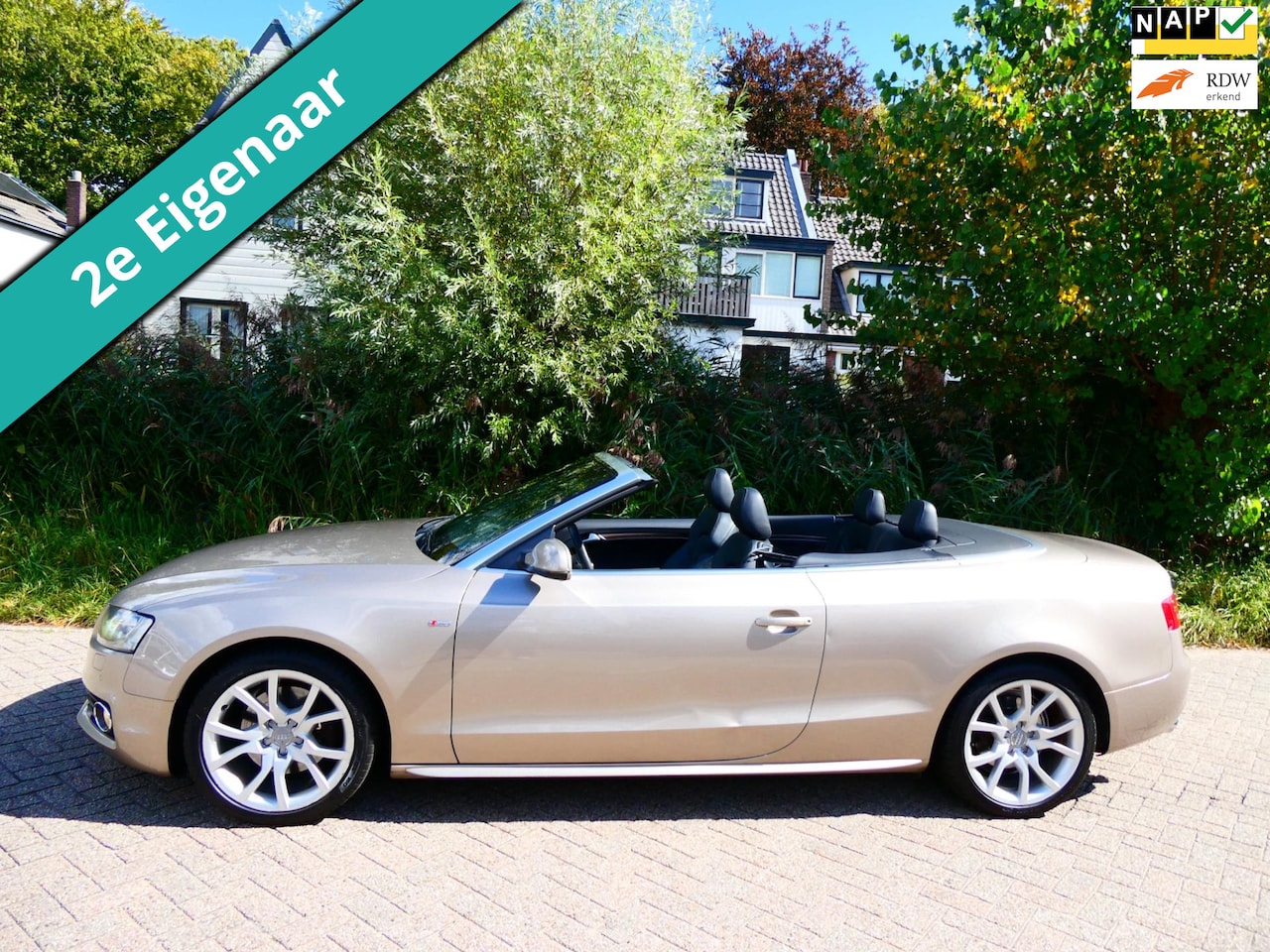 Audi A5 Cabriolet - 2.0 TFSI Quattro Pro Line S 211pk 2e eig. Automaat Leder - AutoWereld.nl