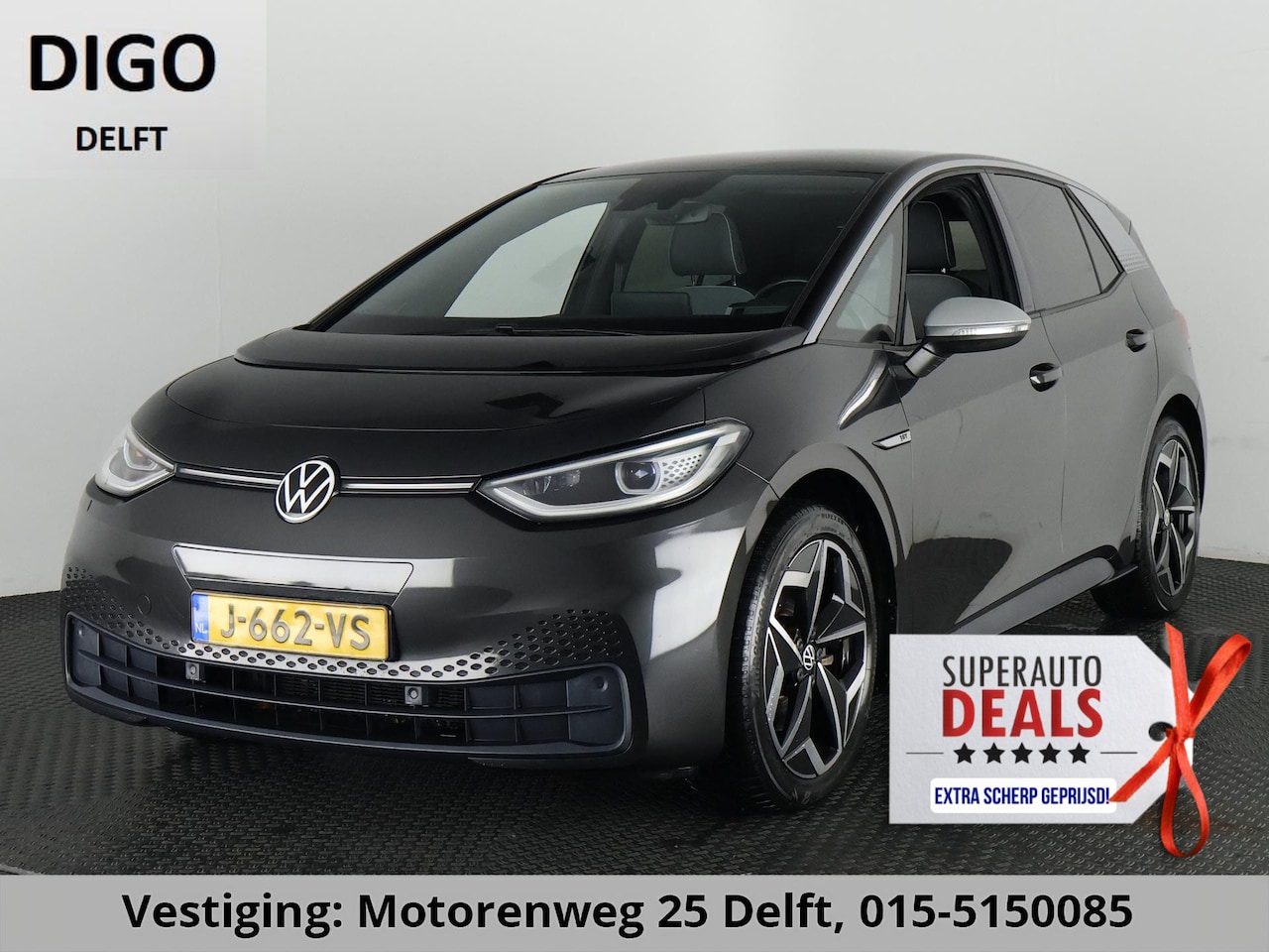 Volkswagen ID.3 - First Plus 58 kWh ACCU 89%! BIJNA 2021 . STUUR & STOEL VERWARMING . PARKEERSENSOREN VOOR/A - AutoWereld.nl