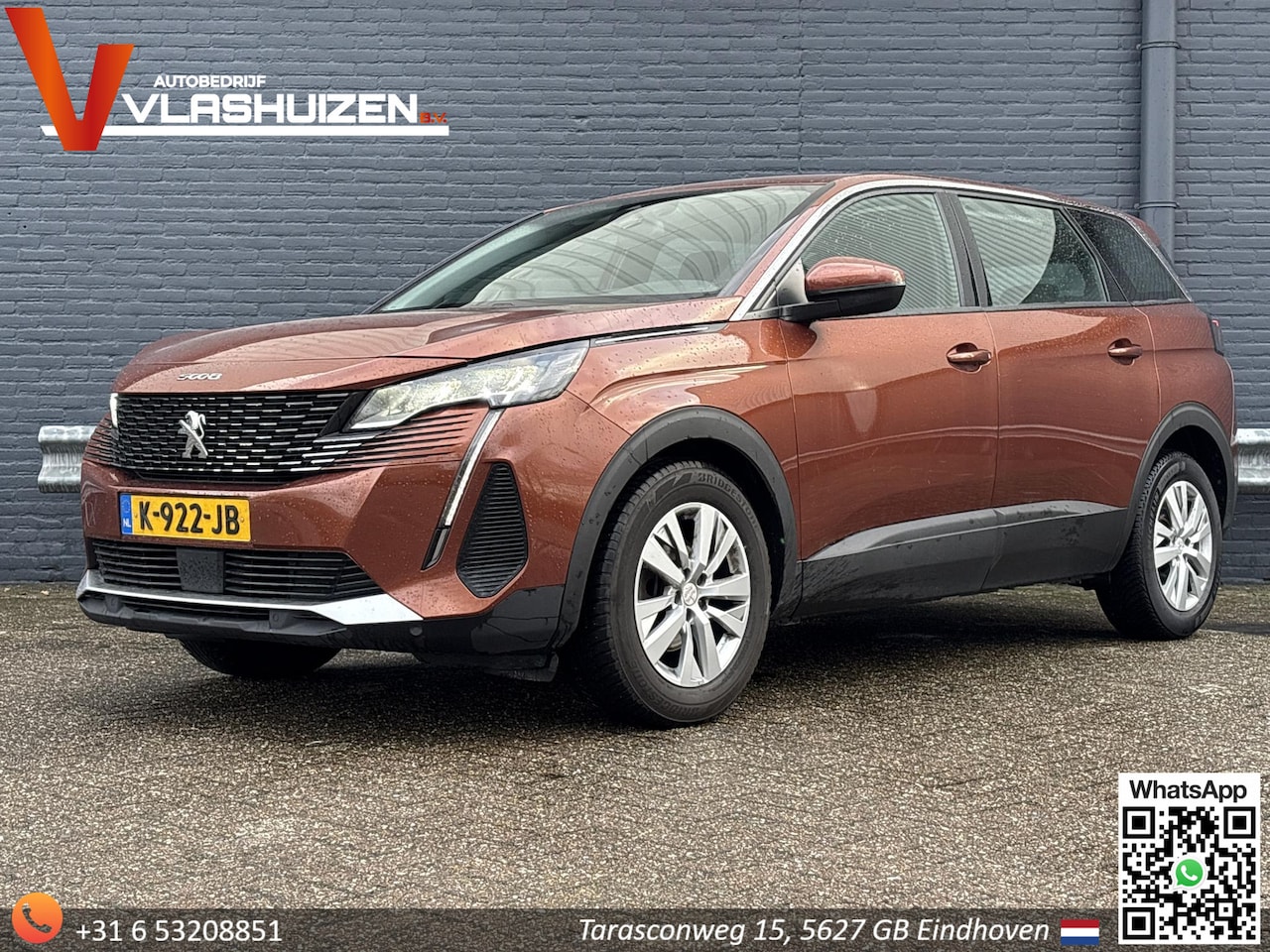 Peugeot 5008 - 1.2 PureTech Blue Lease Active 7P. | €9.999,- NETTO! | Climate | Cruise | Navi | Camera | - AutoWereld.nl