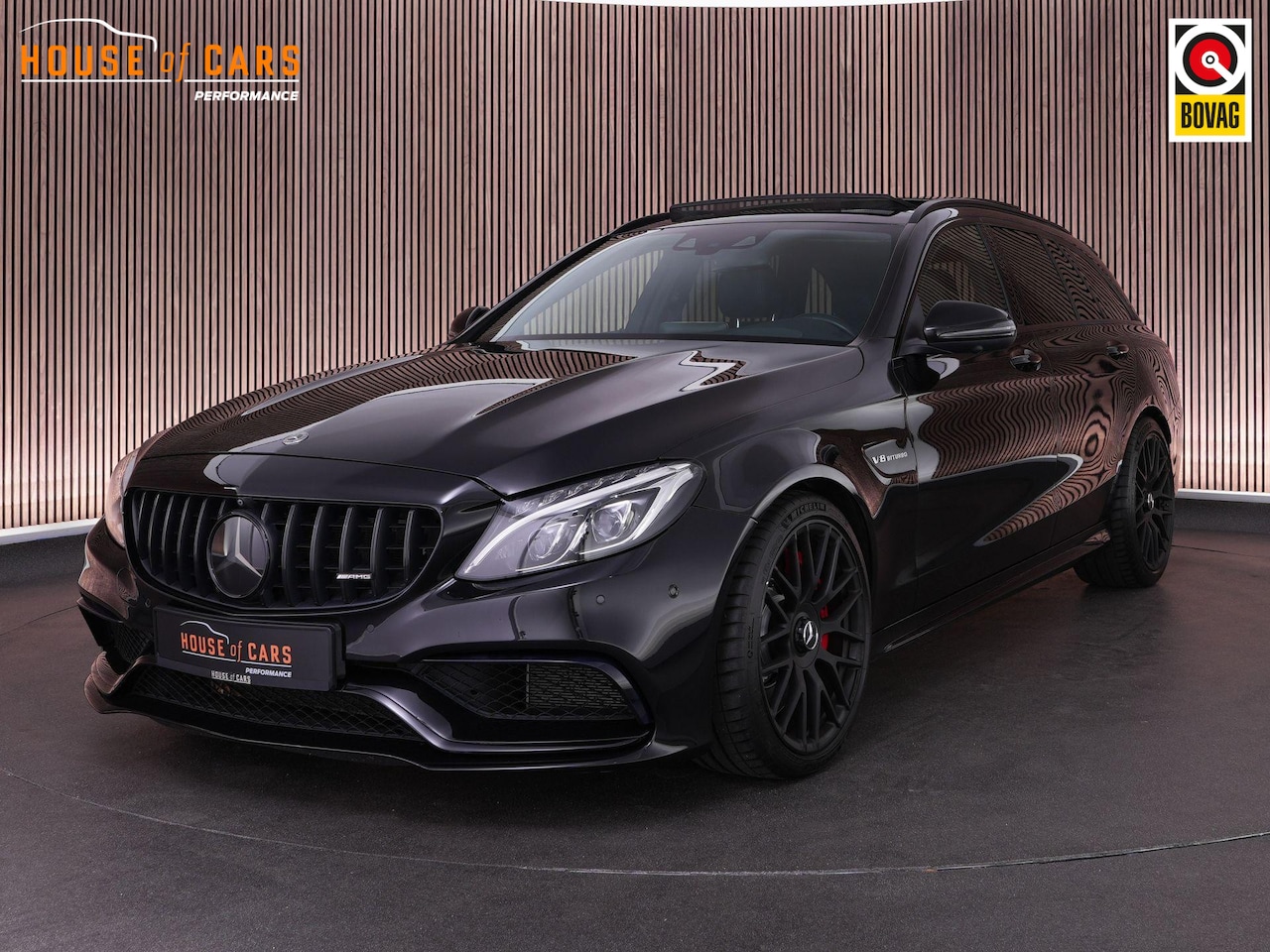 Mercedes-Benz C-klasse Estate - C63S AMG 510pk |dealeronderhouden|carbon|memory|head-up|panoramadak|360 camera|Burmester|s - AutoWereld.nl