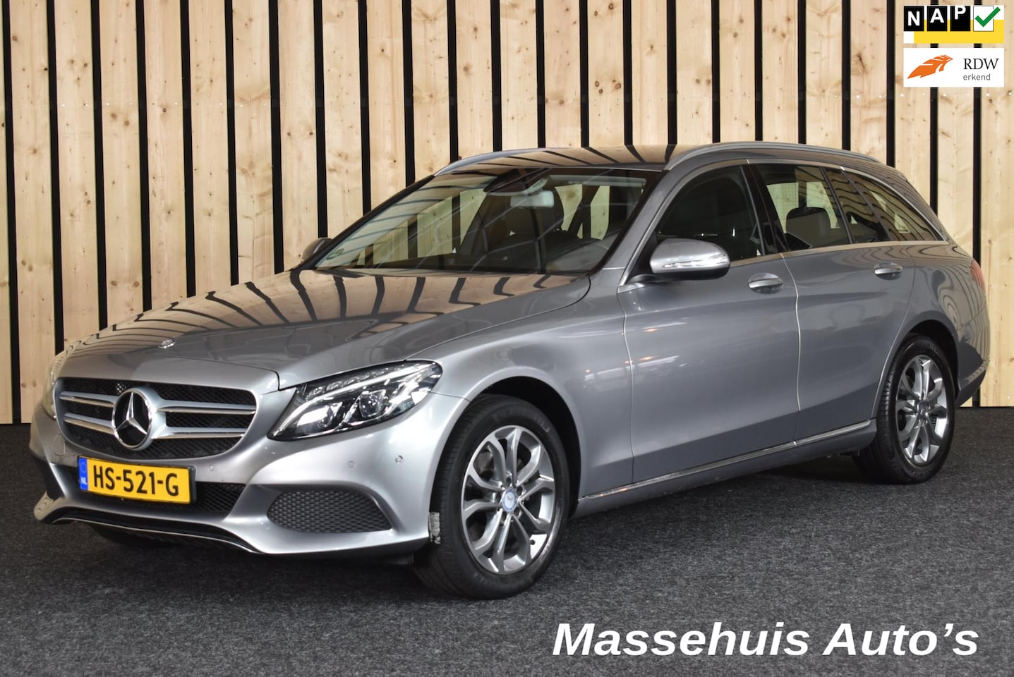 Mercedes-Benz C-klasse Estate - 180 Ambition 146dkm 2e eig. Dealerauto Navi LED Clima Cruise Nwe APK - AutoWereld.nl