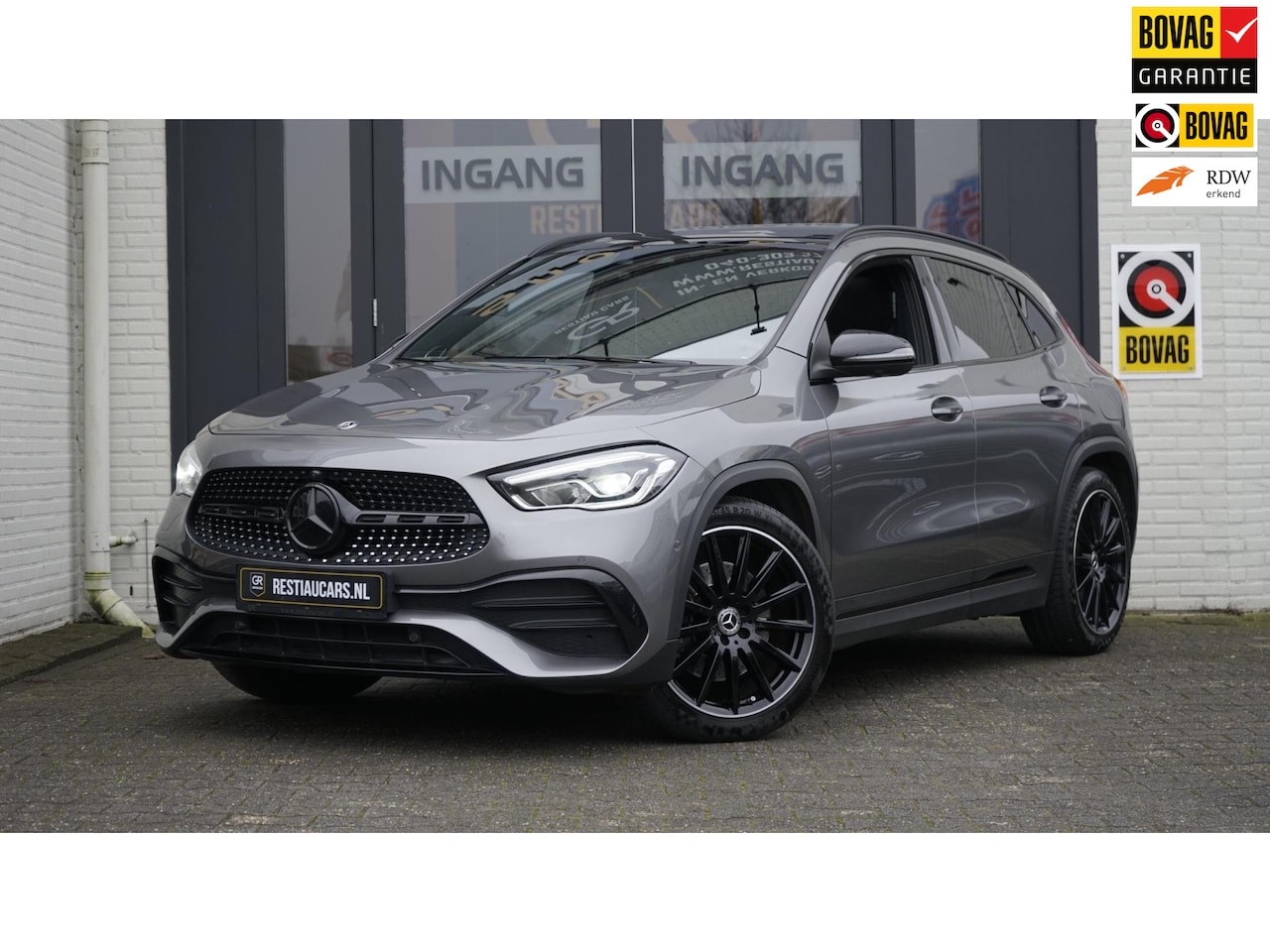Mercedes-Benz GLA-Klasse - 250 4MATIC AMG NIGHT AUTOMAAT-360 CAMERA-AMBIANCE-BURMESTER-KEYLESS-NAVIGATIE-PANO-WINTER- - AutoWereld.nl