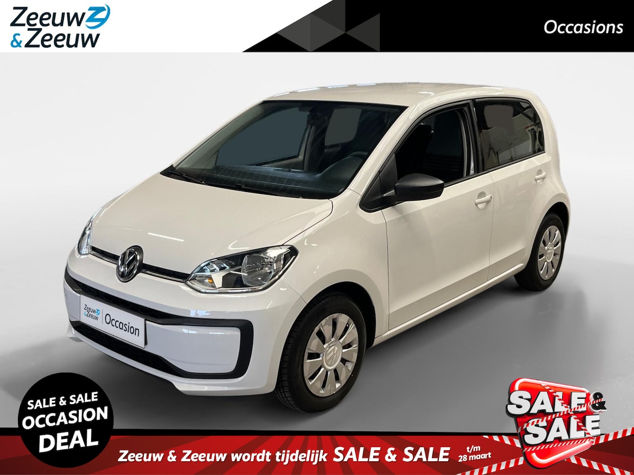 Volkswagen Up! - 1.0 BMT move up! *Automaat*Parkeersensoren*Tel. Bluetooth*Airco*Leuke auto! - AutoWereld.nl