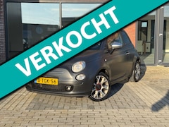 Fiat 500 - 0.9 TwinAir Sport | Mat Zwart | 1/2 Leer | Lederen stuur |